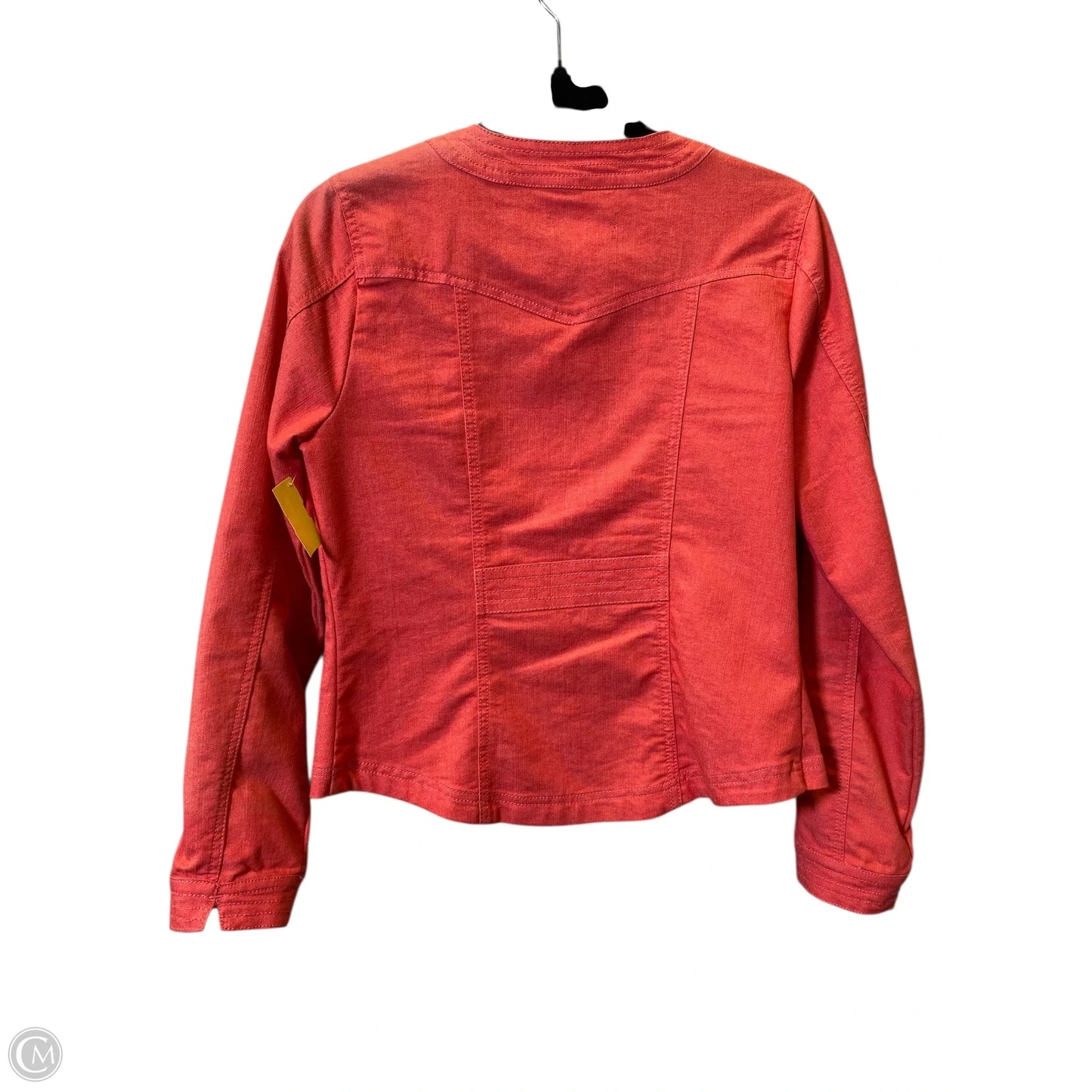 Jacket Denim By Clothes Mentor In Coral, Size: S