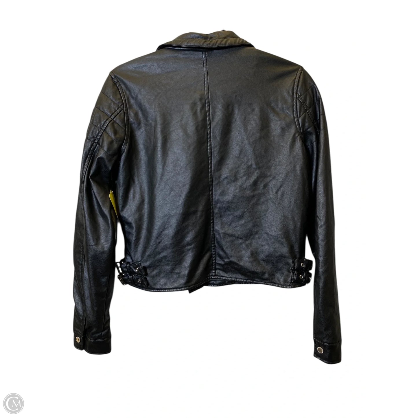Jacket Leather By Jou Jou In Black, Size: M