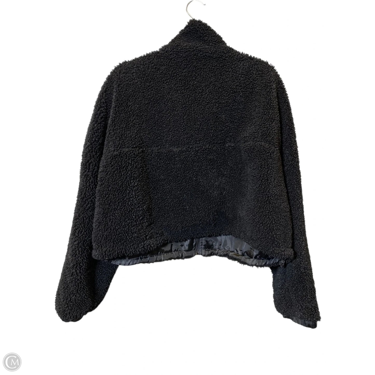 Jacket Faux Fur & Sherpa By Forever 21 In Black, Size: M