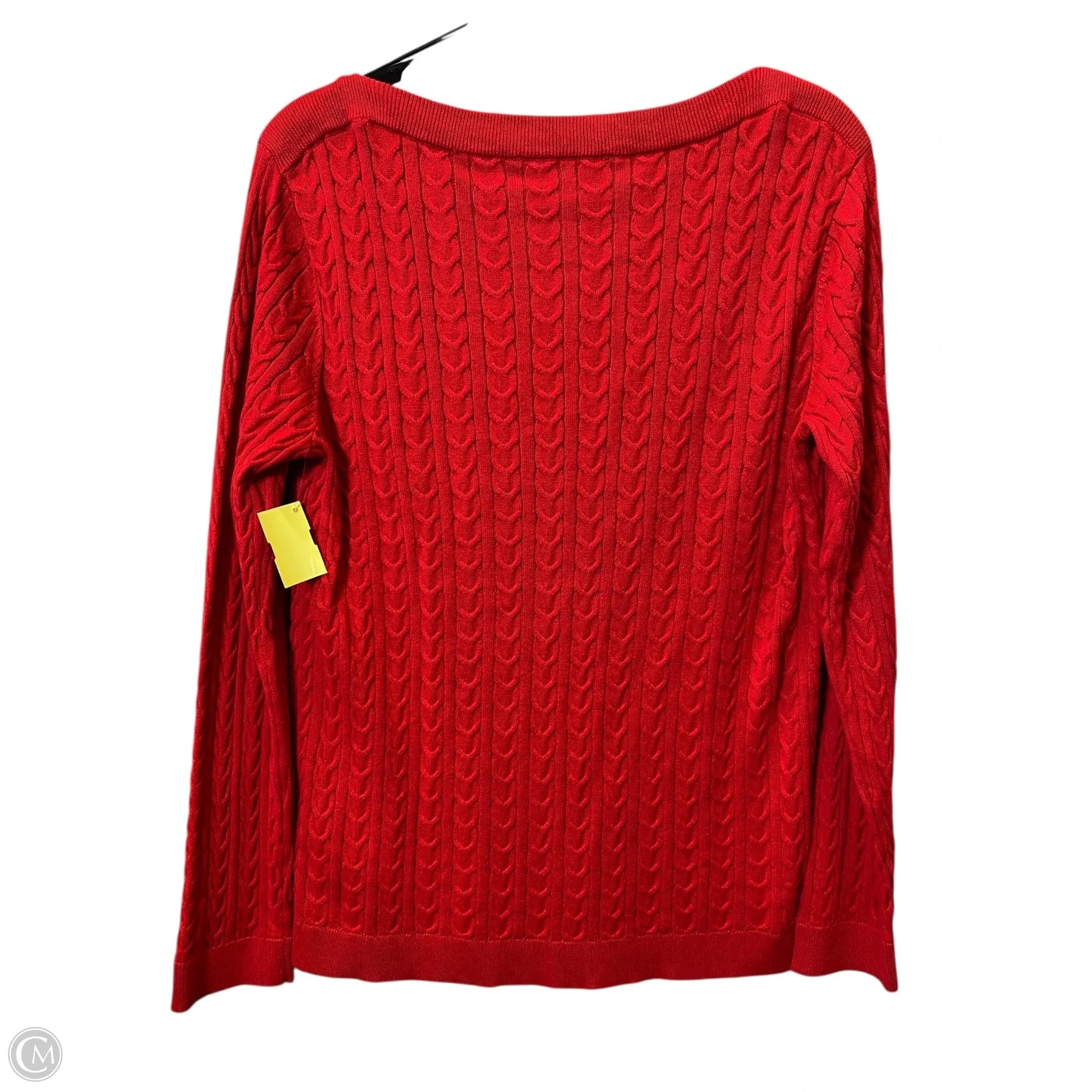 Sweater By Tommy Hilfiger In Red, Size: L