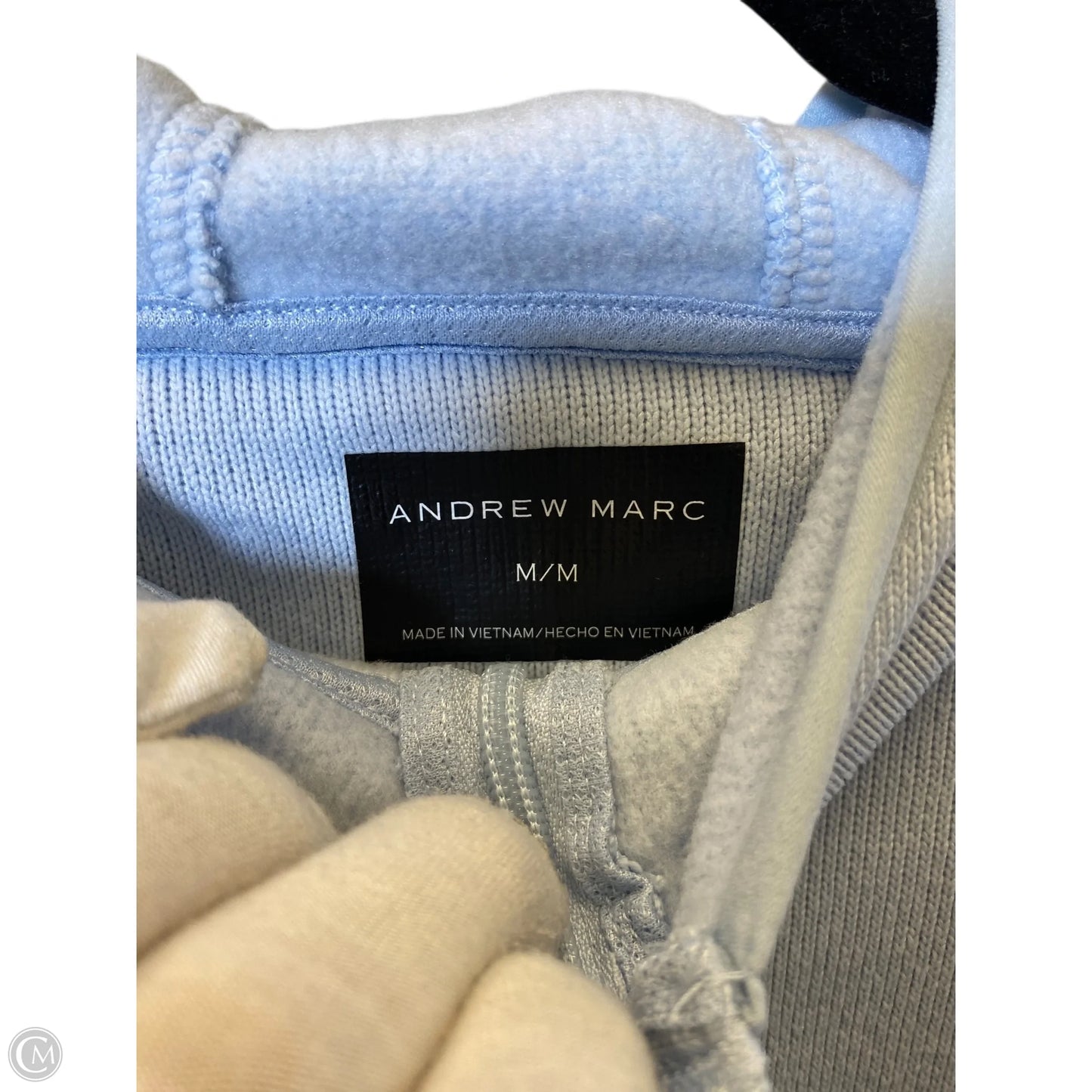 Jacket Fleece By Andrew Marc In Blue, Size: M