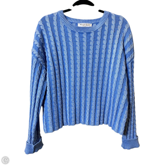 Sweater By Clothes Mentor In Blue, Size: L