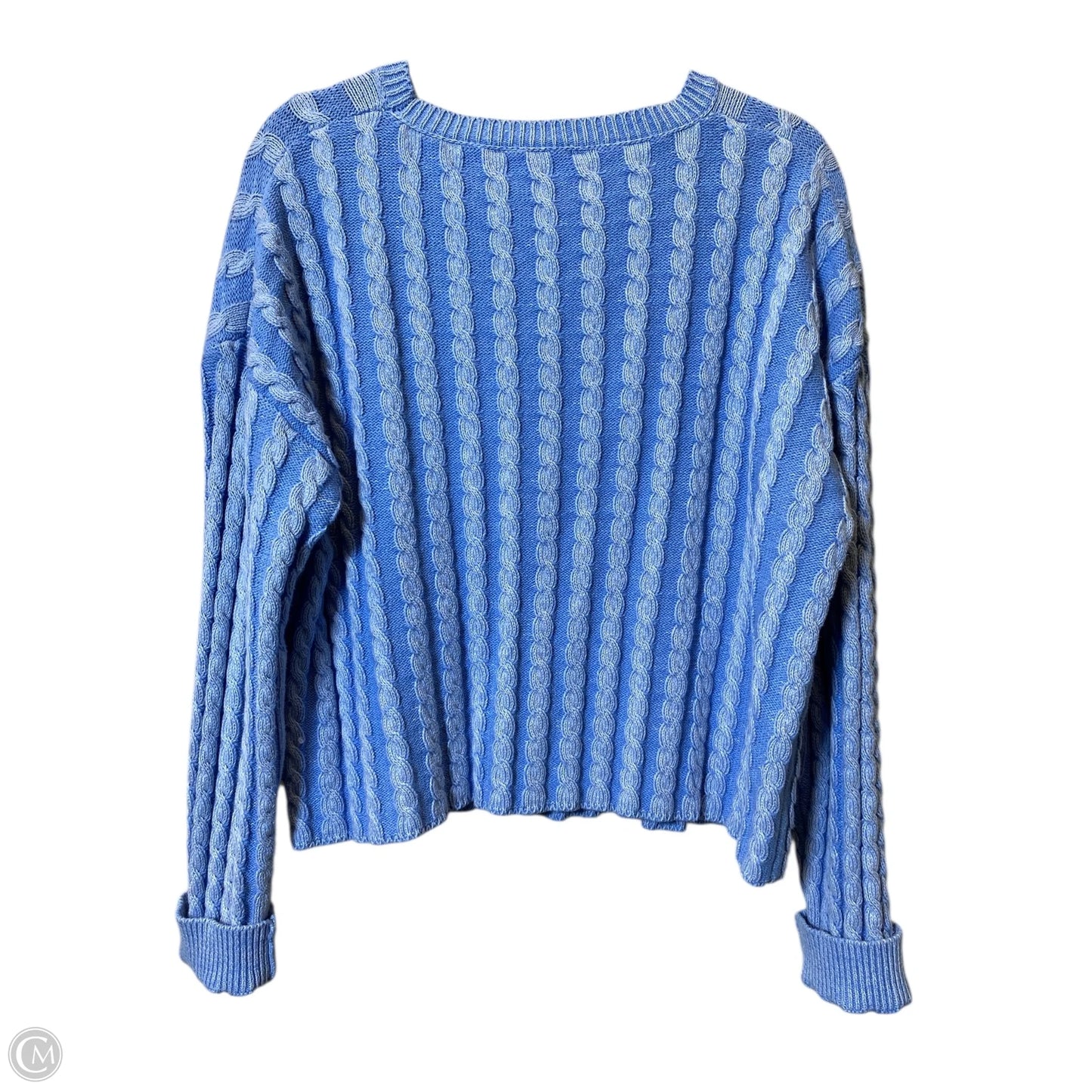 Sweater By Clothes Mentor In Blue, Size: L