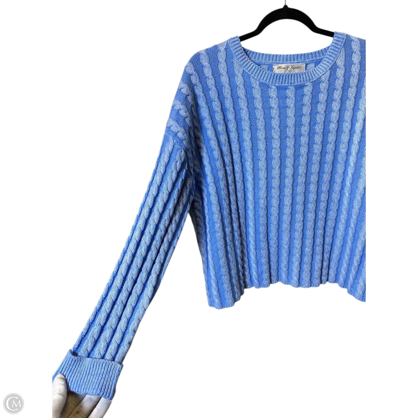 Sweater By Clothes Mentor In Blue, Size: L