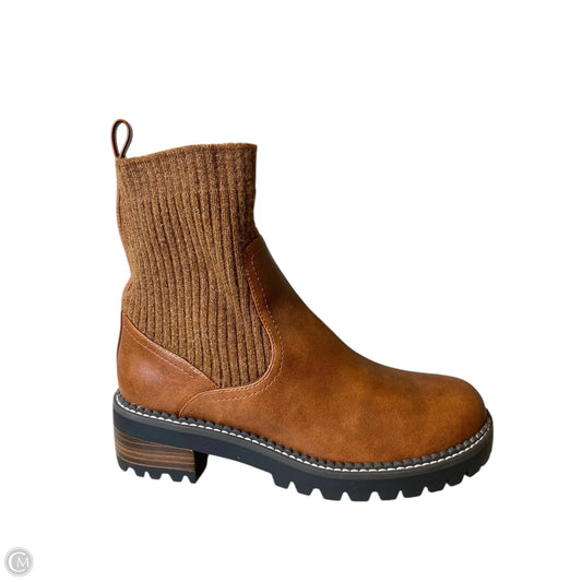 Boots Ankle Heels By Universal Thread In Brown, Size: 10