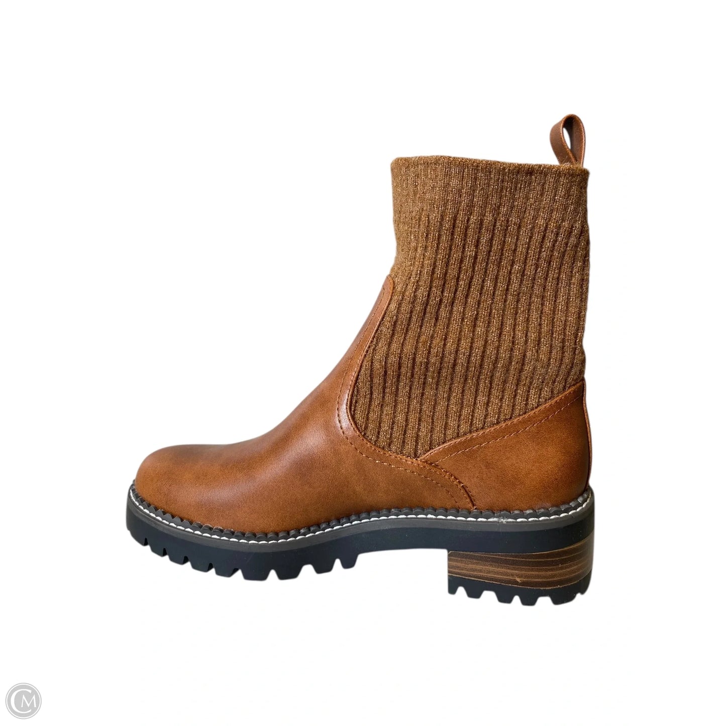 Boots Ankle Heels By Universal Thread In Brown, Size: 10