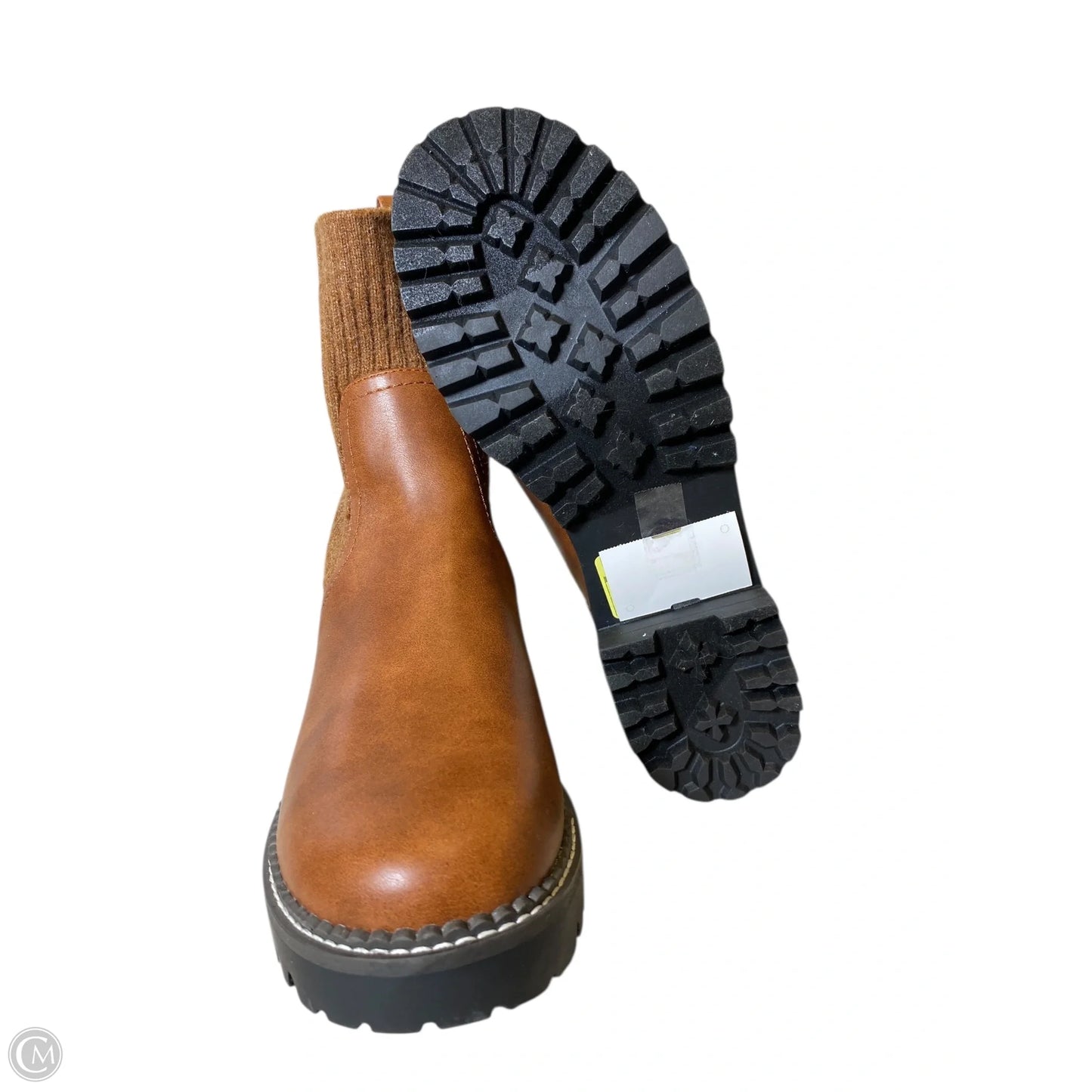 Boots Ankle Heels By Universal Thread In Brown, Size: 10