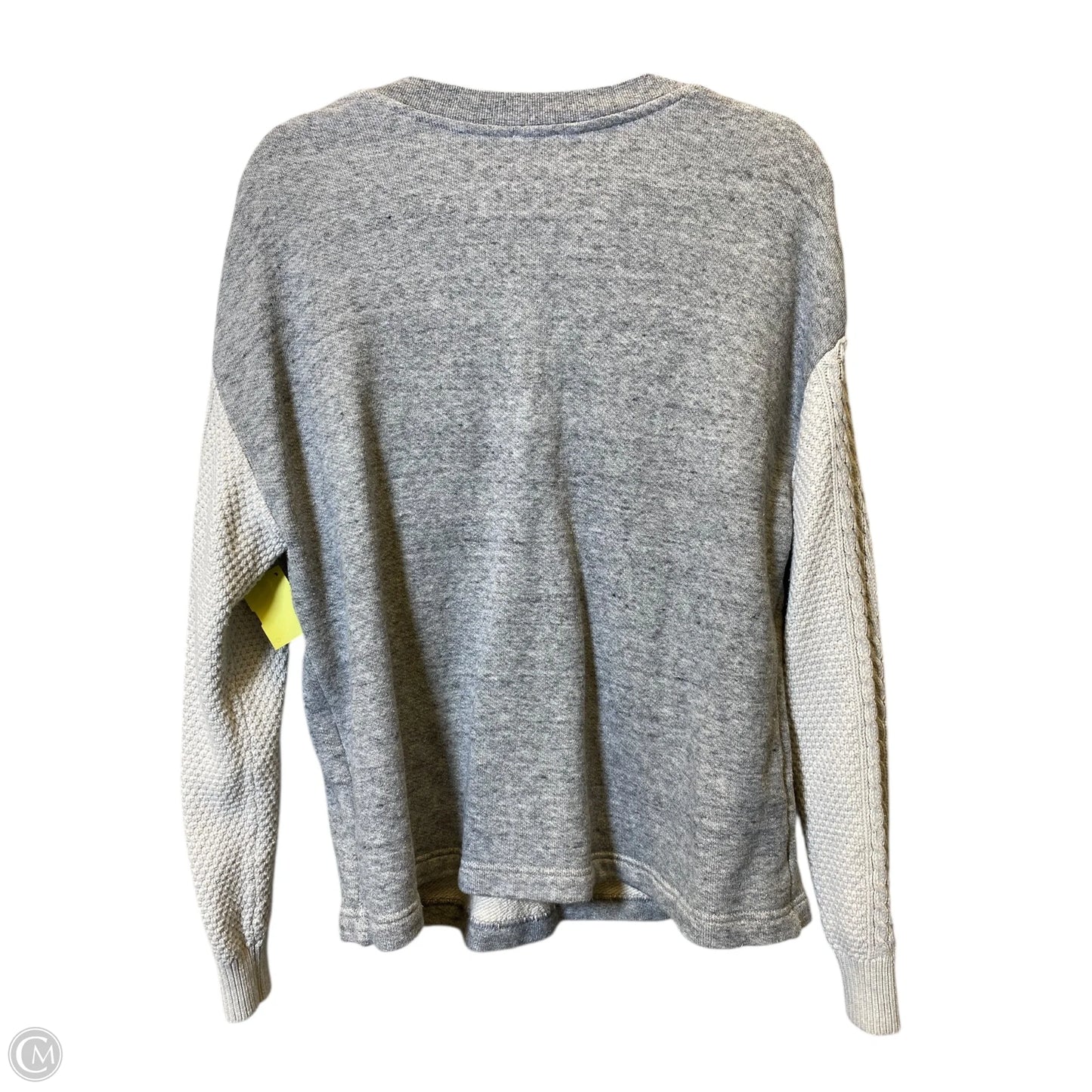 Sweater By Cabi In Cream & Grey, Size: L
