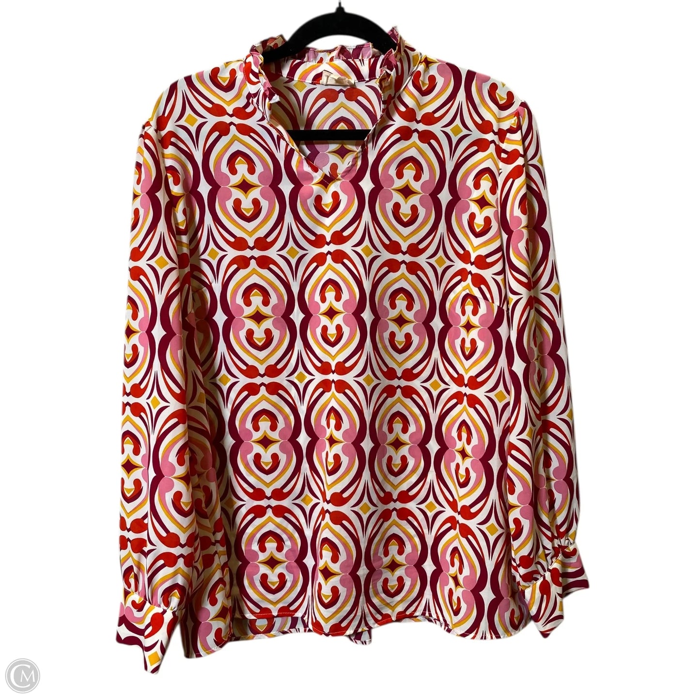 Top Long Sleeve By Clothes Mentor In Multi-colored, Size: L