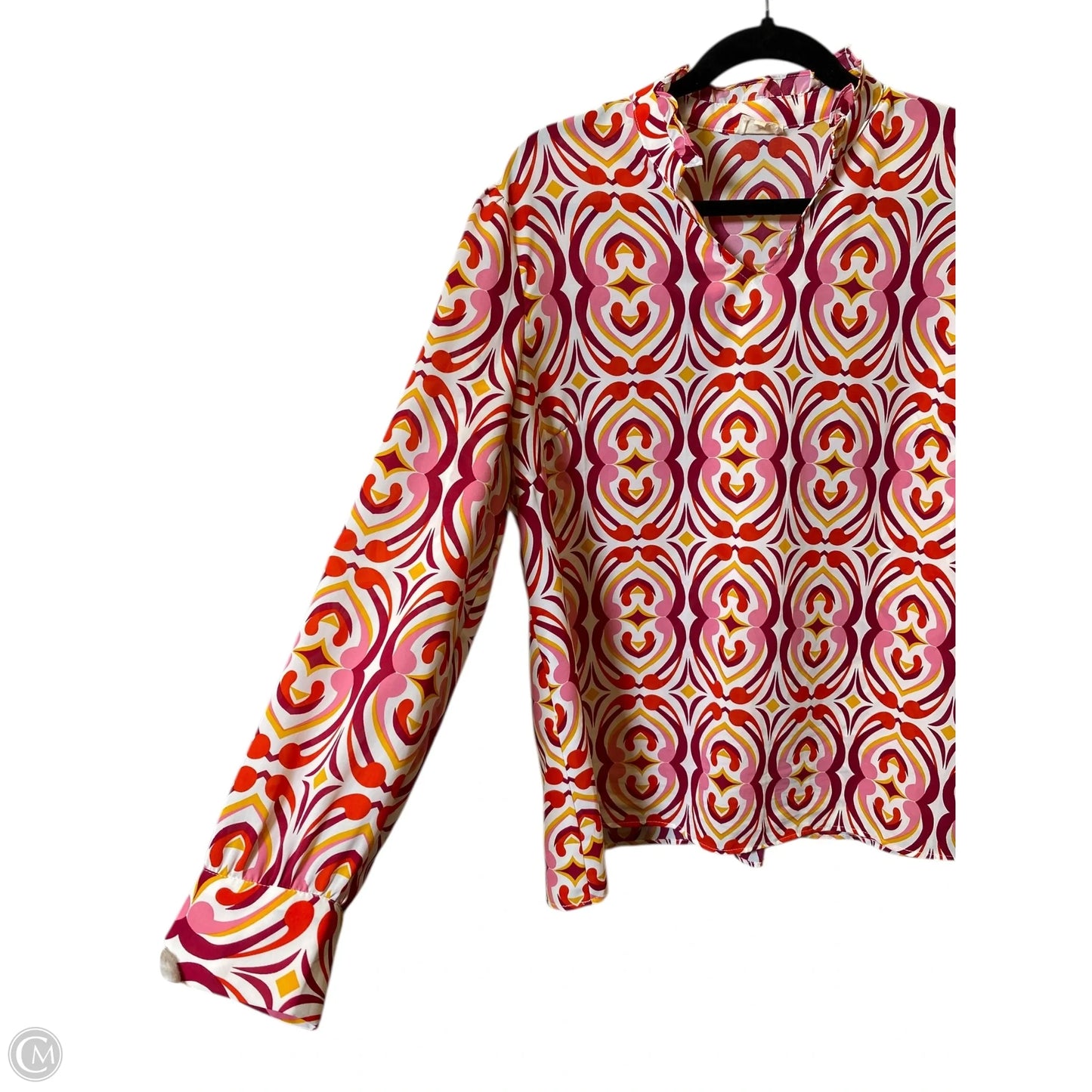 Top Long Sleeve By Clothes Mentor In Multi-colored, Size: L