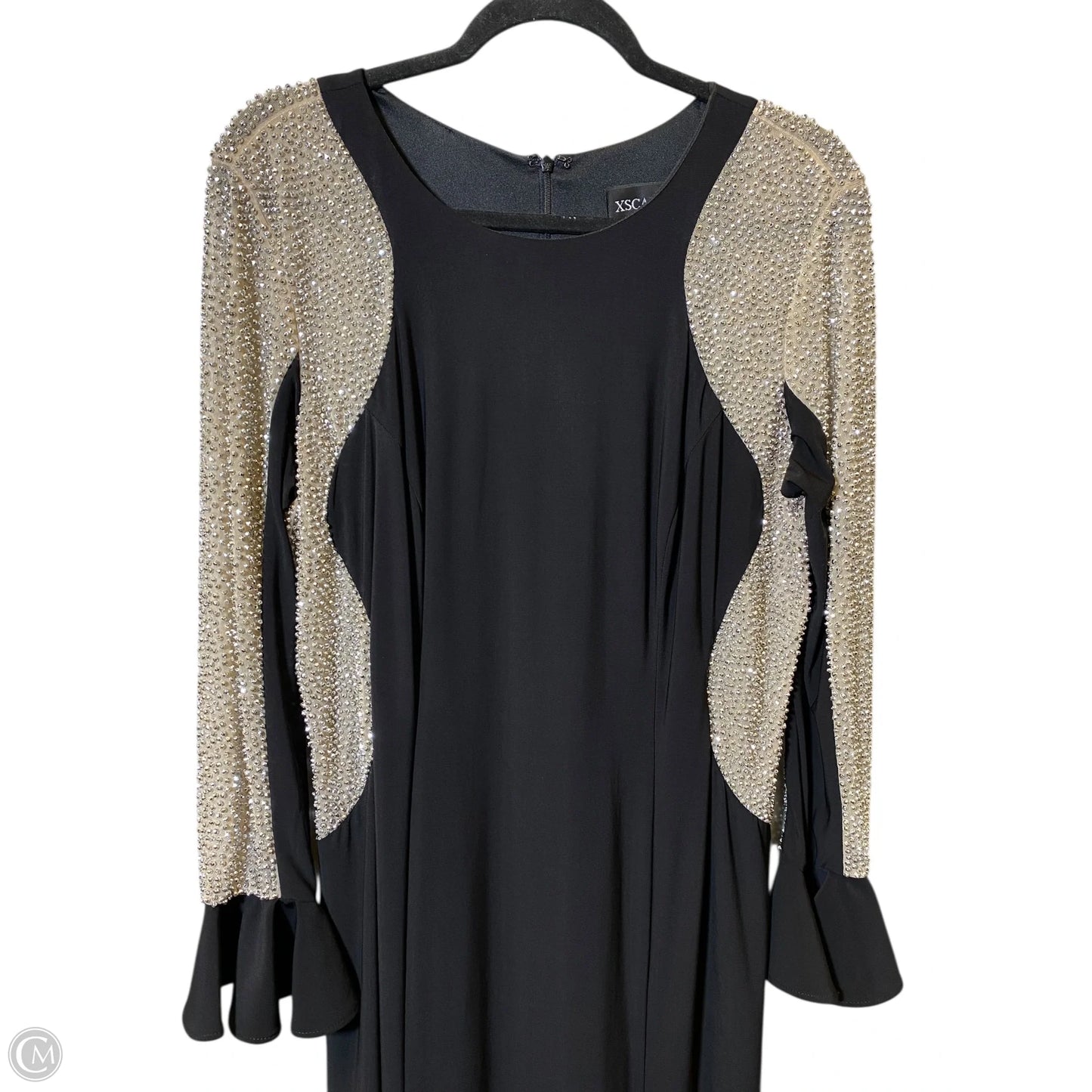 Dress Designer By Xscape In Black & Silver, Size: 14W