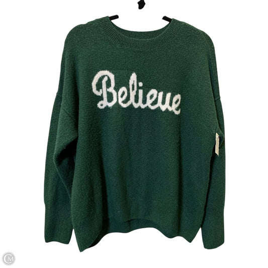 Sweater By Cece In Green, Size: M