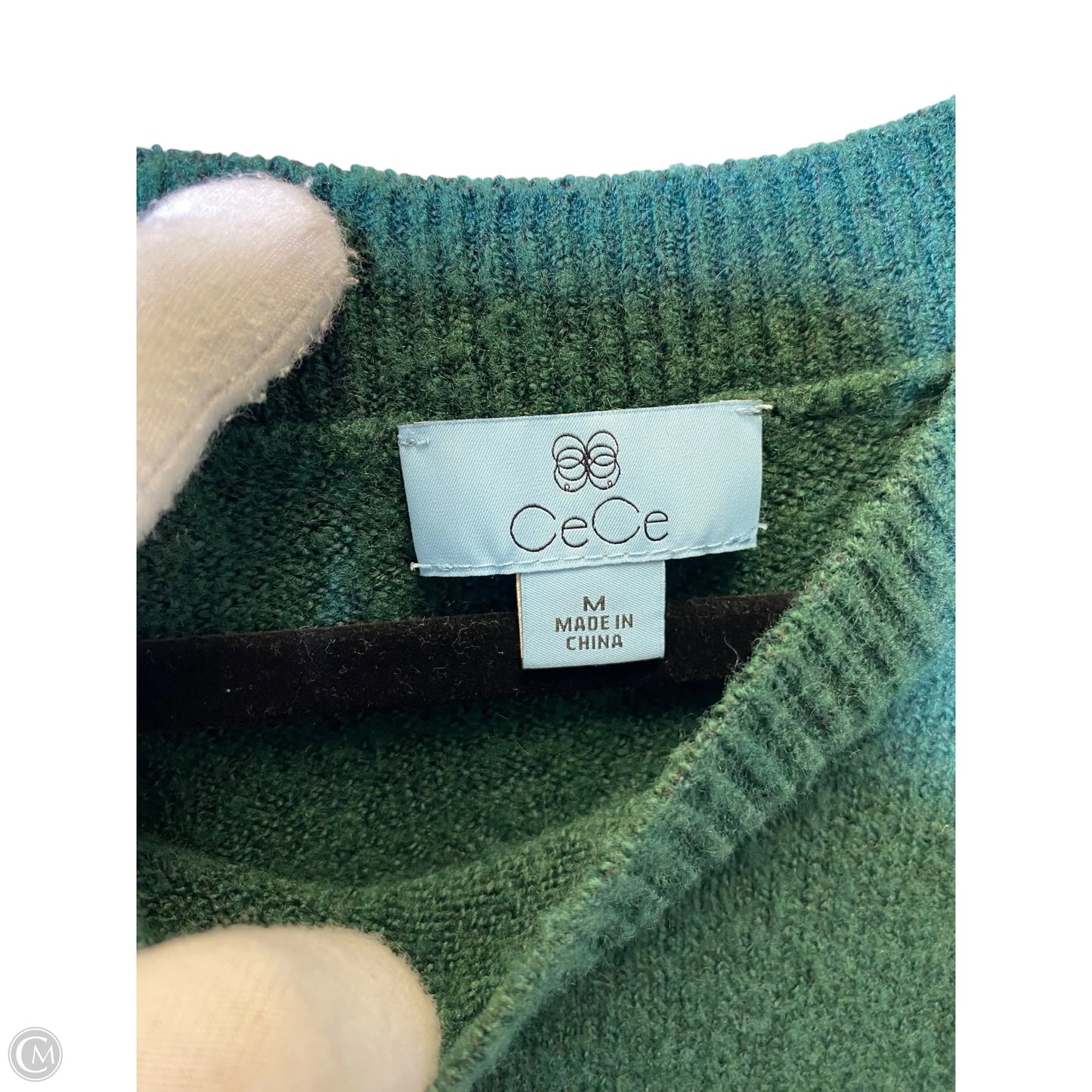 Sweater By Cece In Green, Size: M