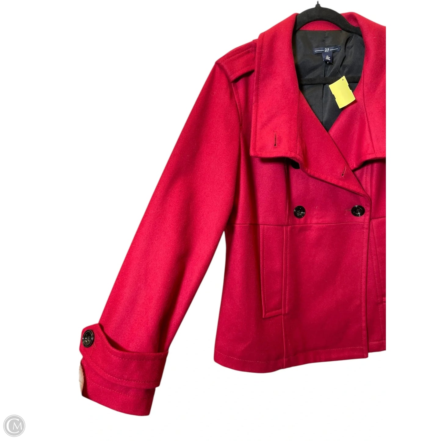 Coat Trench Coat By Gap In Red, Size: Xl