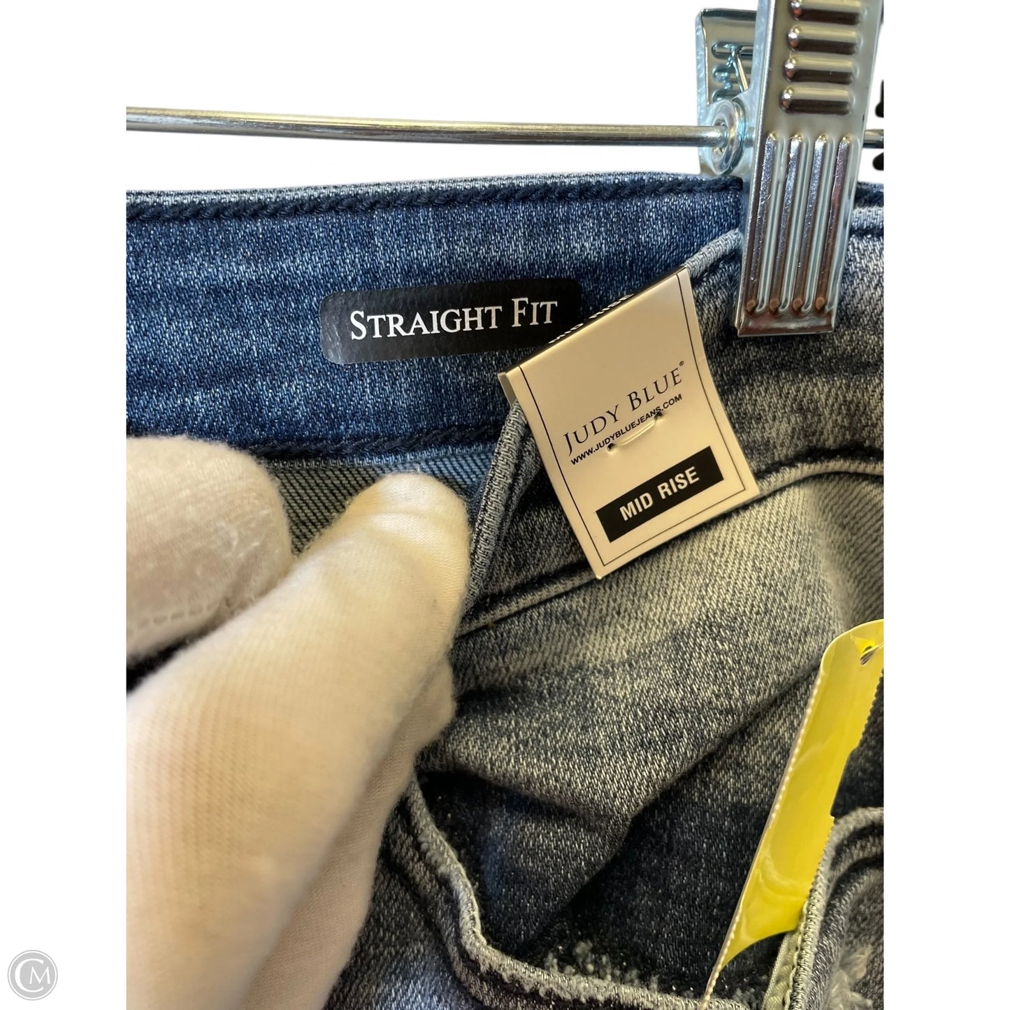 Jeans Straight By Judy Blue In Blue Denim, Size: 10