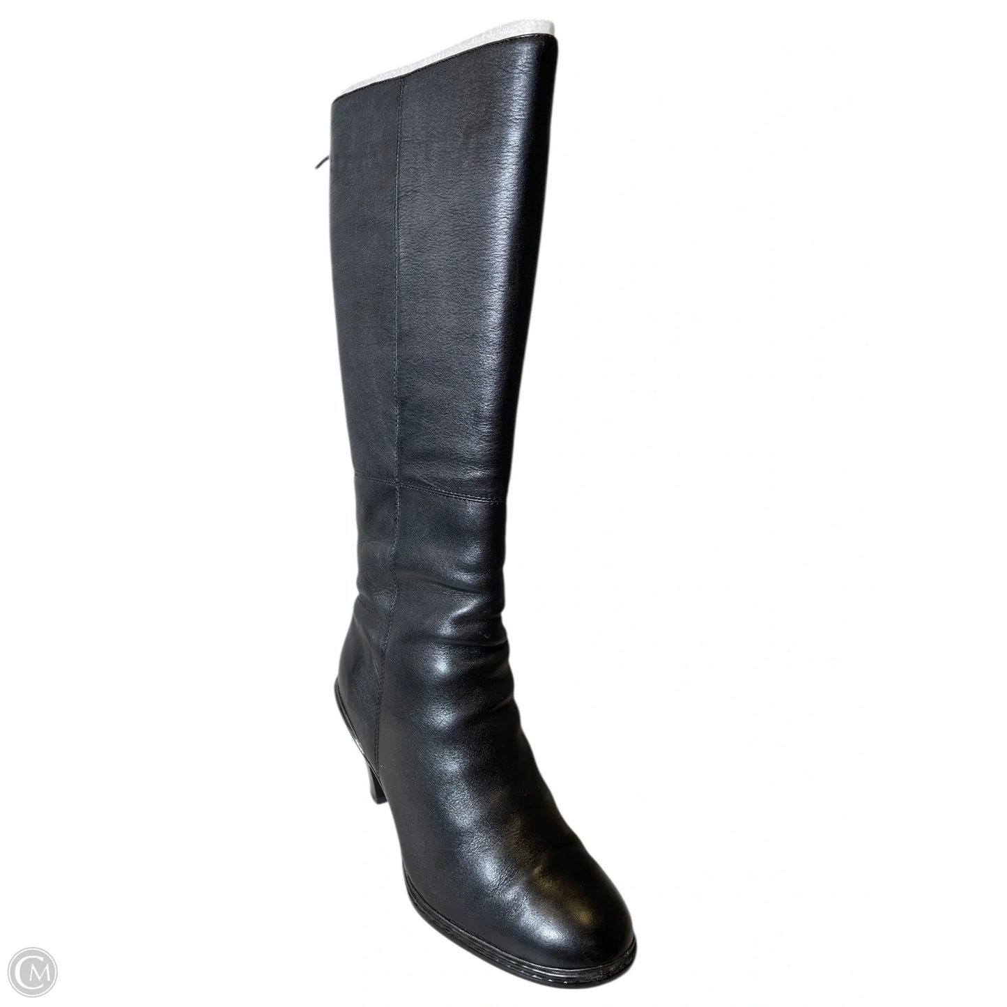 Boots Knee Heels By Sofft In Black, Size: 9