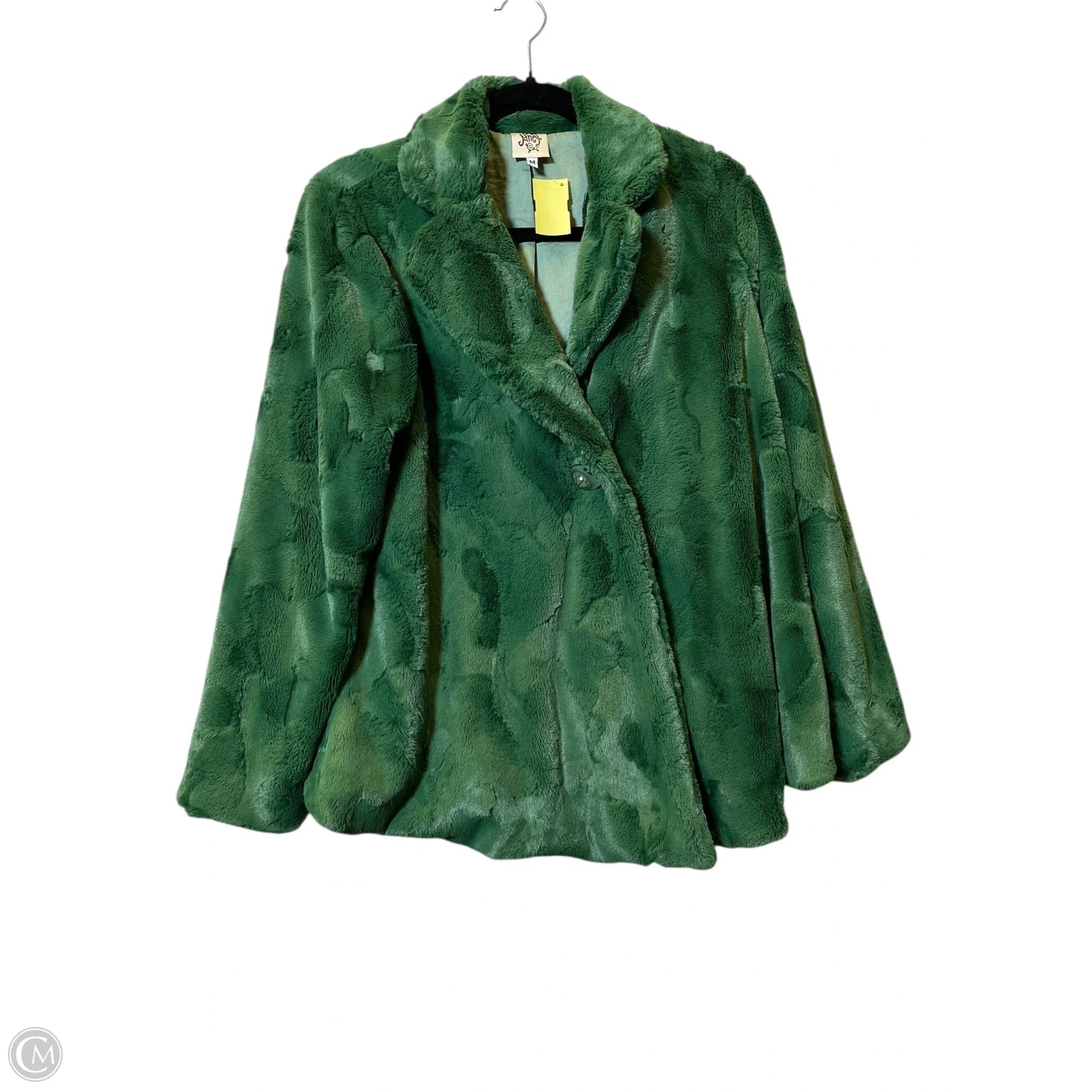 Jacket Faux Fur & Sherpa By Ivy Jane In Green, Size: M