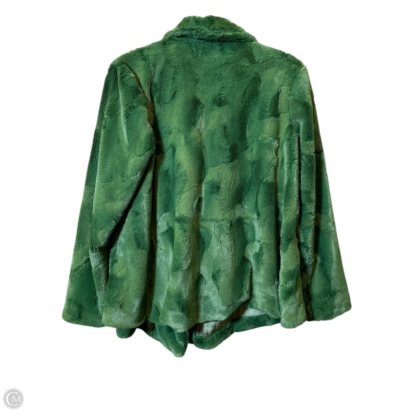 Jacket Faux Fur & Sherpa By Ivy Jane In Green, Size: M
