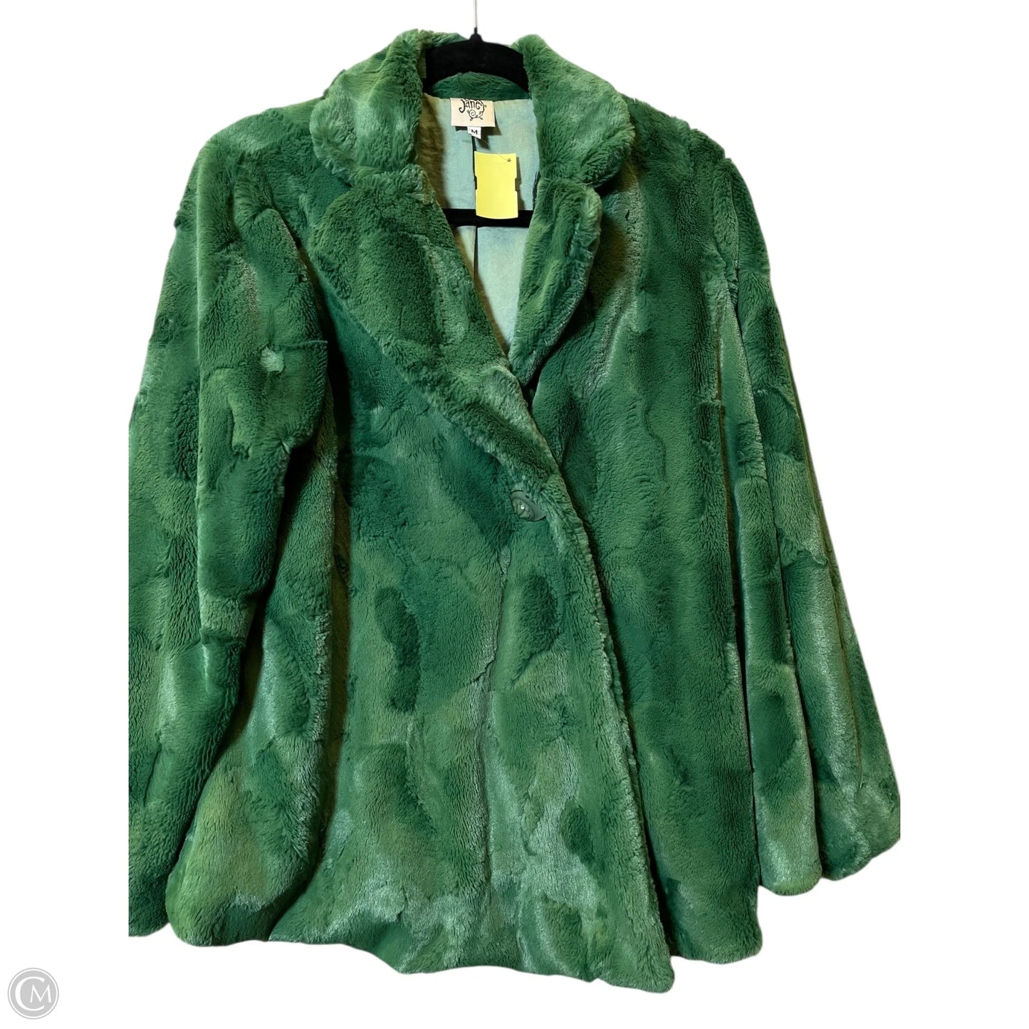 Jacket Faux Fur & Sherpa By Ivy Jane In Green, Size: M