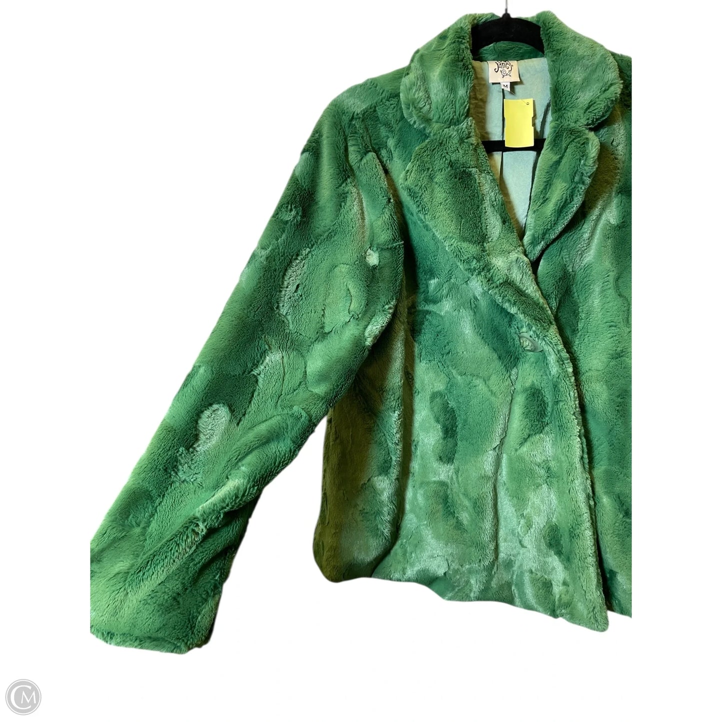 Jacket Faux Fur & Sherpa By Ivy Jane In Green, Size: M