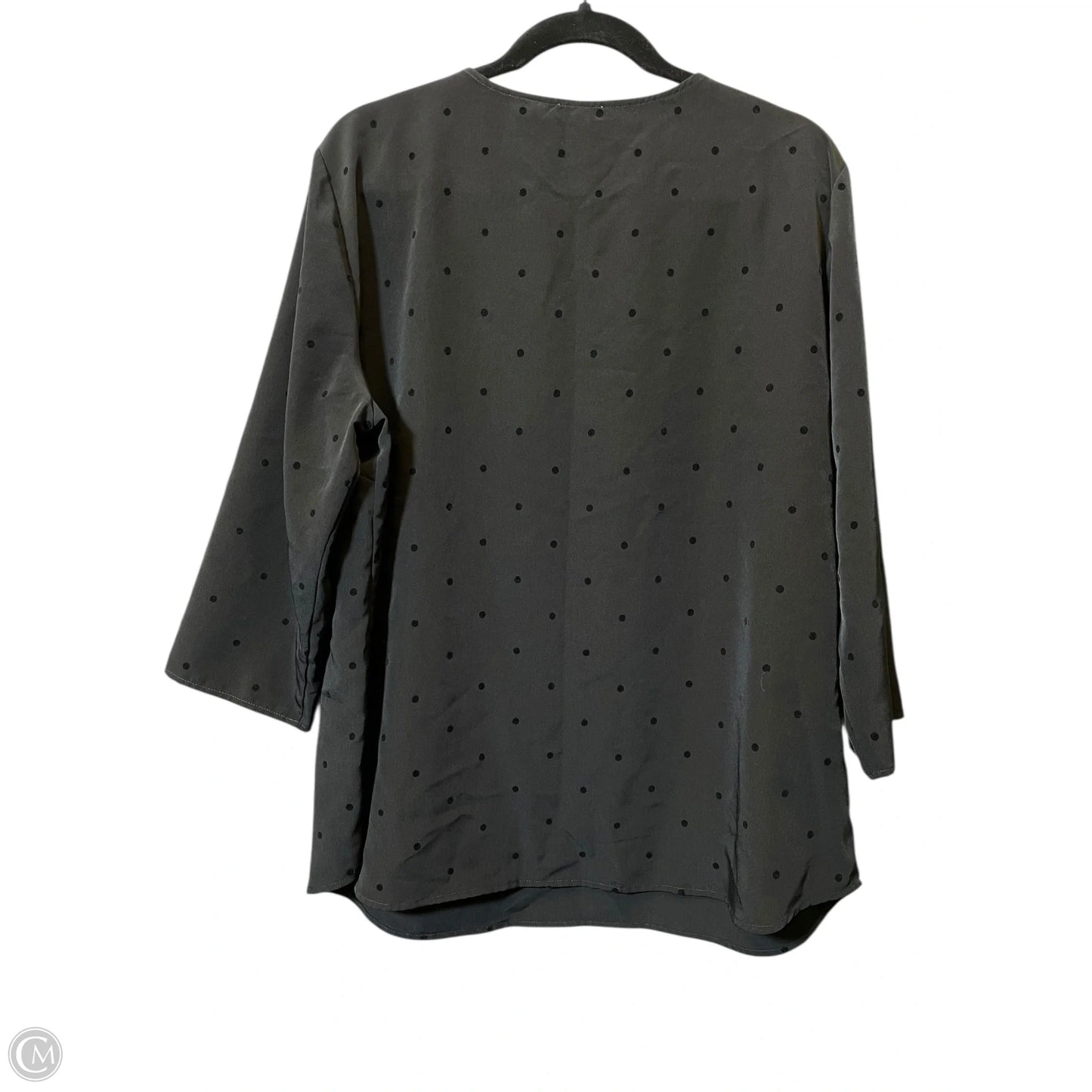 Blouse Long Sleeve By Talbots In Black, Size: Xl
