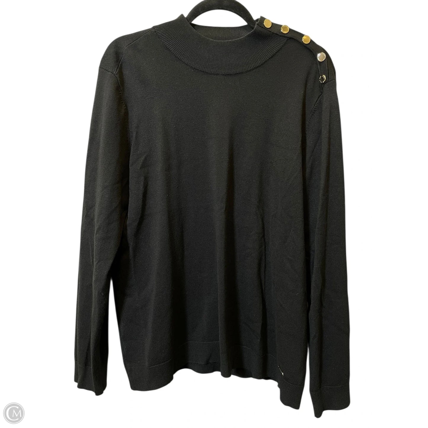 Sweater By Calvin Klein In Black, Size: Xl