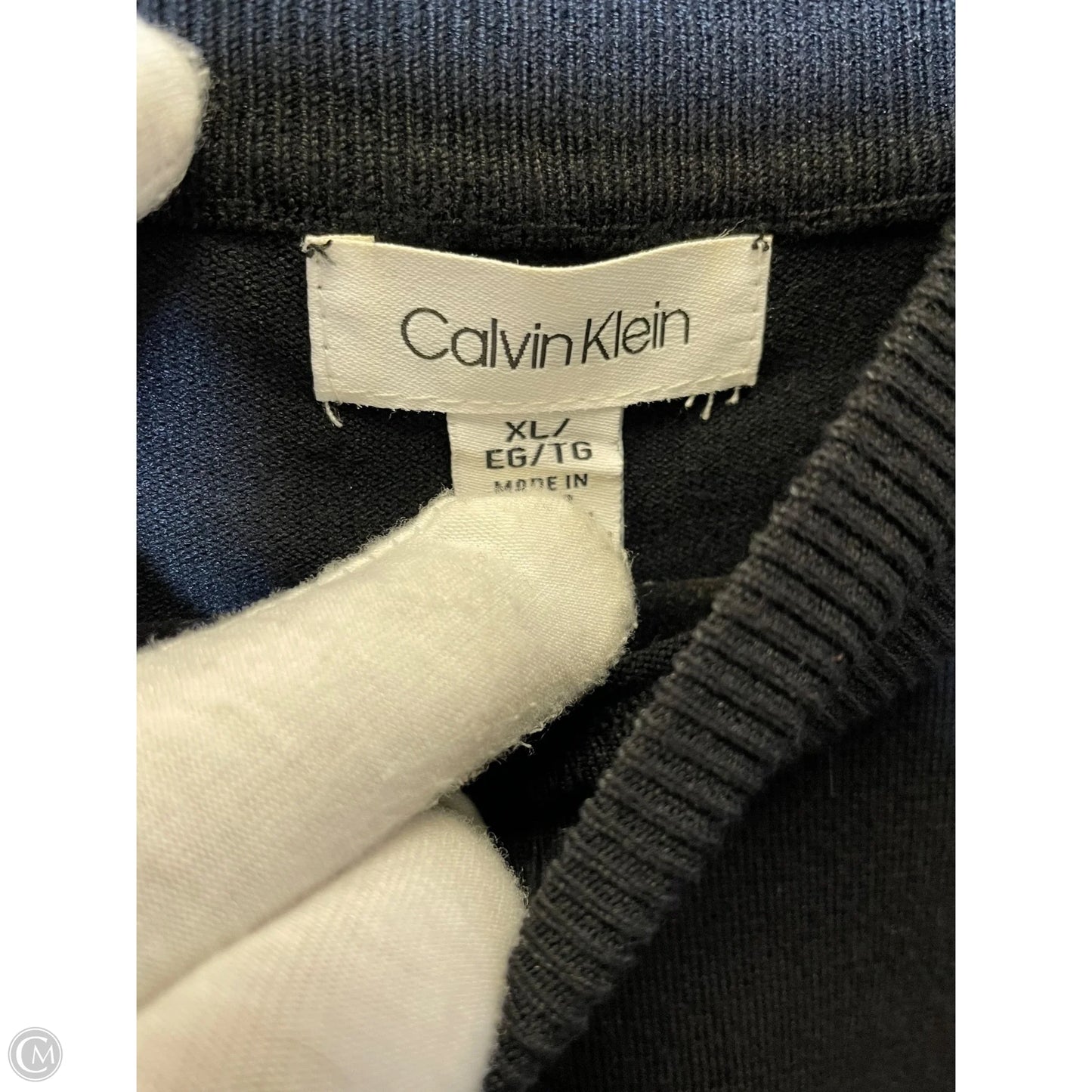 Sweater By Calvin Klein In Black, Size: Xl