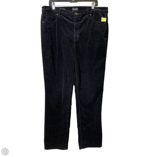 Pants Corduroy By Talbots In Black, Size: 16