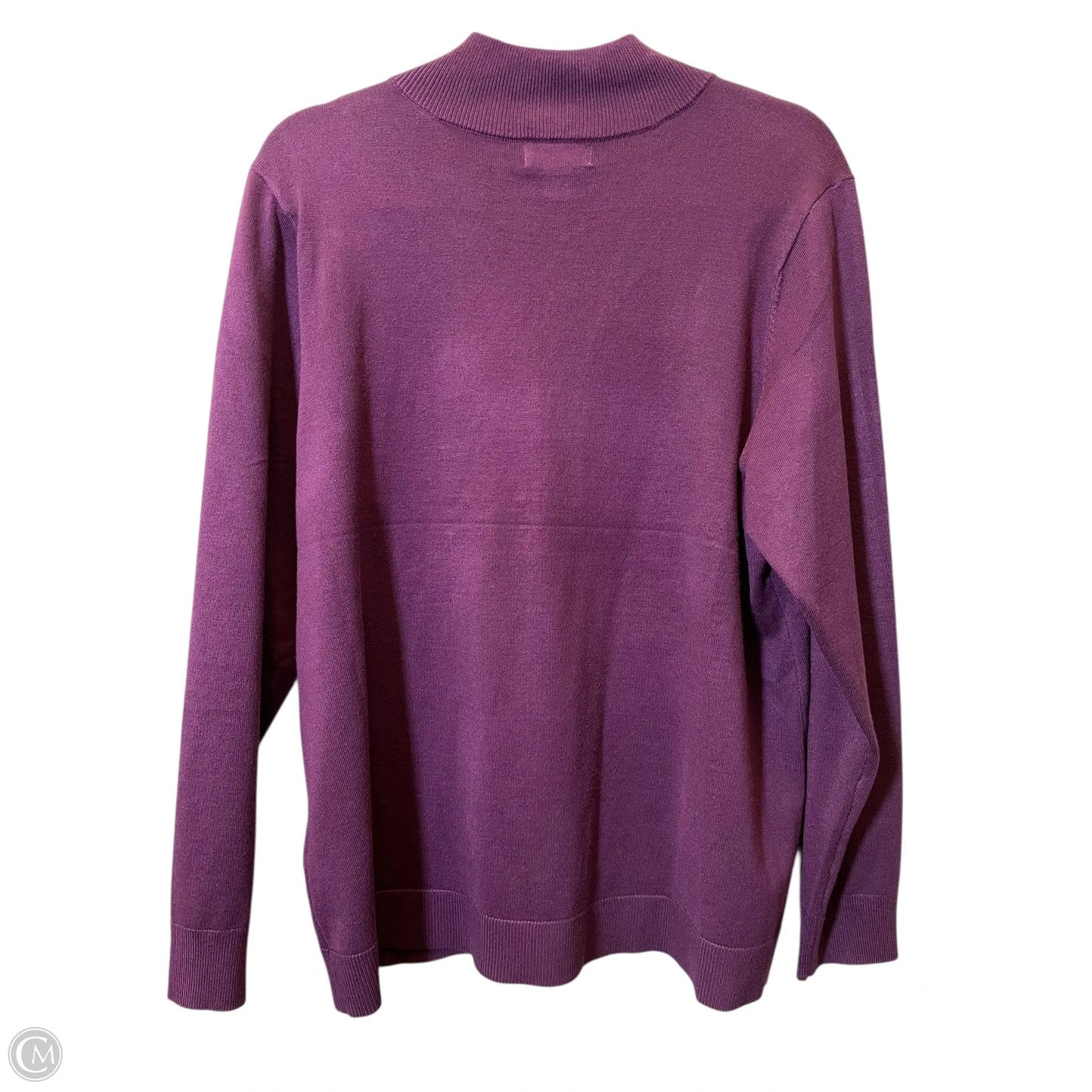 Sweater By Calvin Klein In Purple, Size: Xl