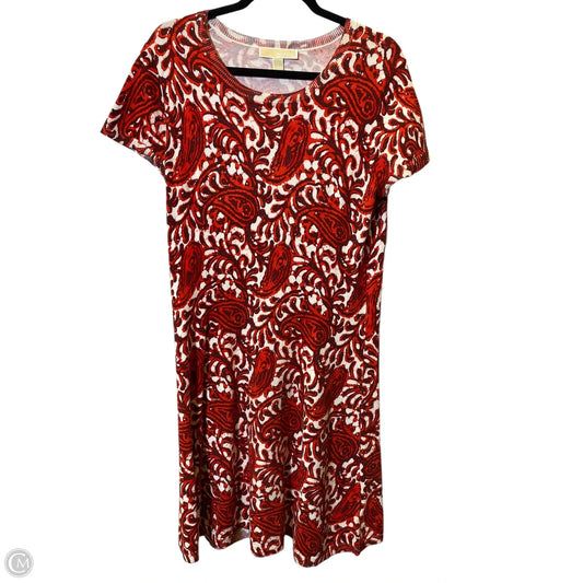 Dress Casual Midi By Michael By Michael Kors In Multi-colored, Size: L