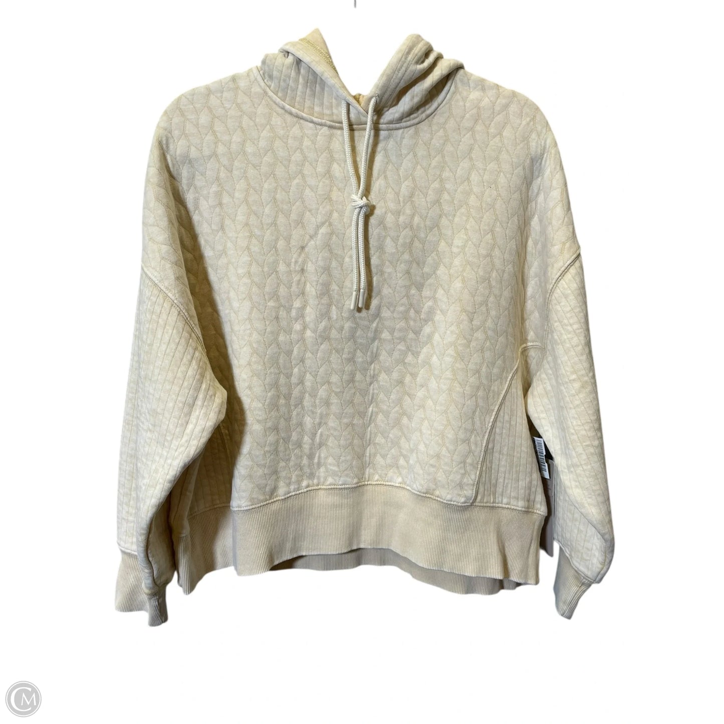 Sweatshirt Hoodie By Clothes Mentor In Yellow, Size: M