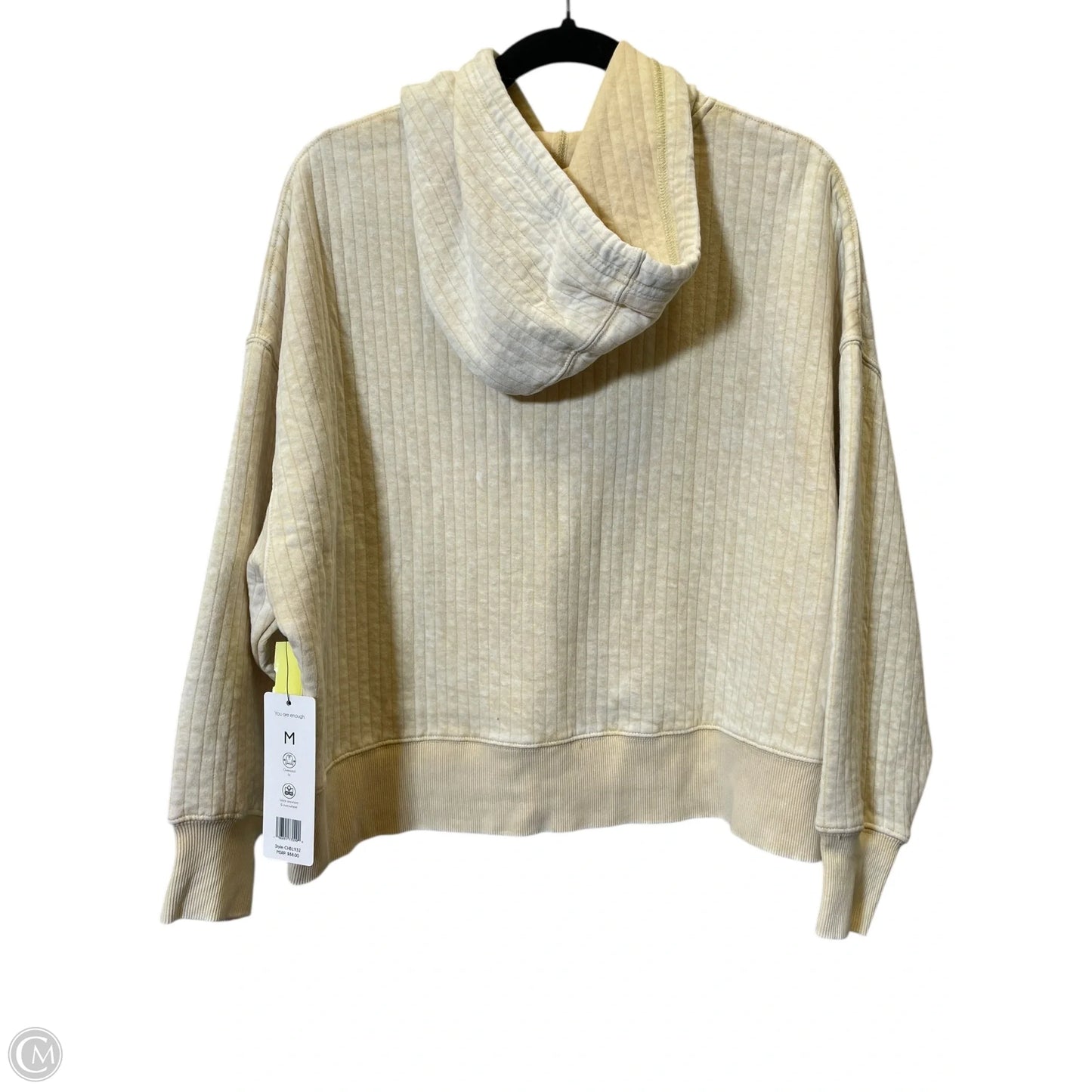 Sweatshirt Hoodie By Clothes Mentor In Yellow, Size: M