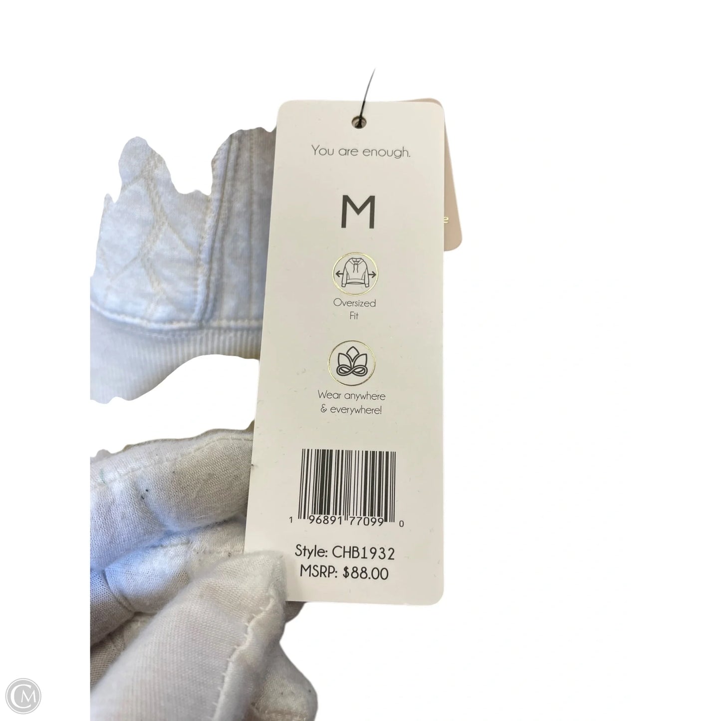 Sweatshirt Hoodie By Clothes Mentor In Yellow, Size: M