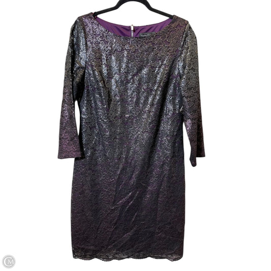 Dress Casual Midi By Jessica Howard In Purple, Size: L