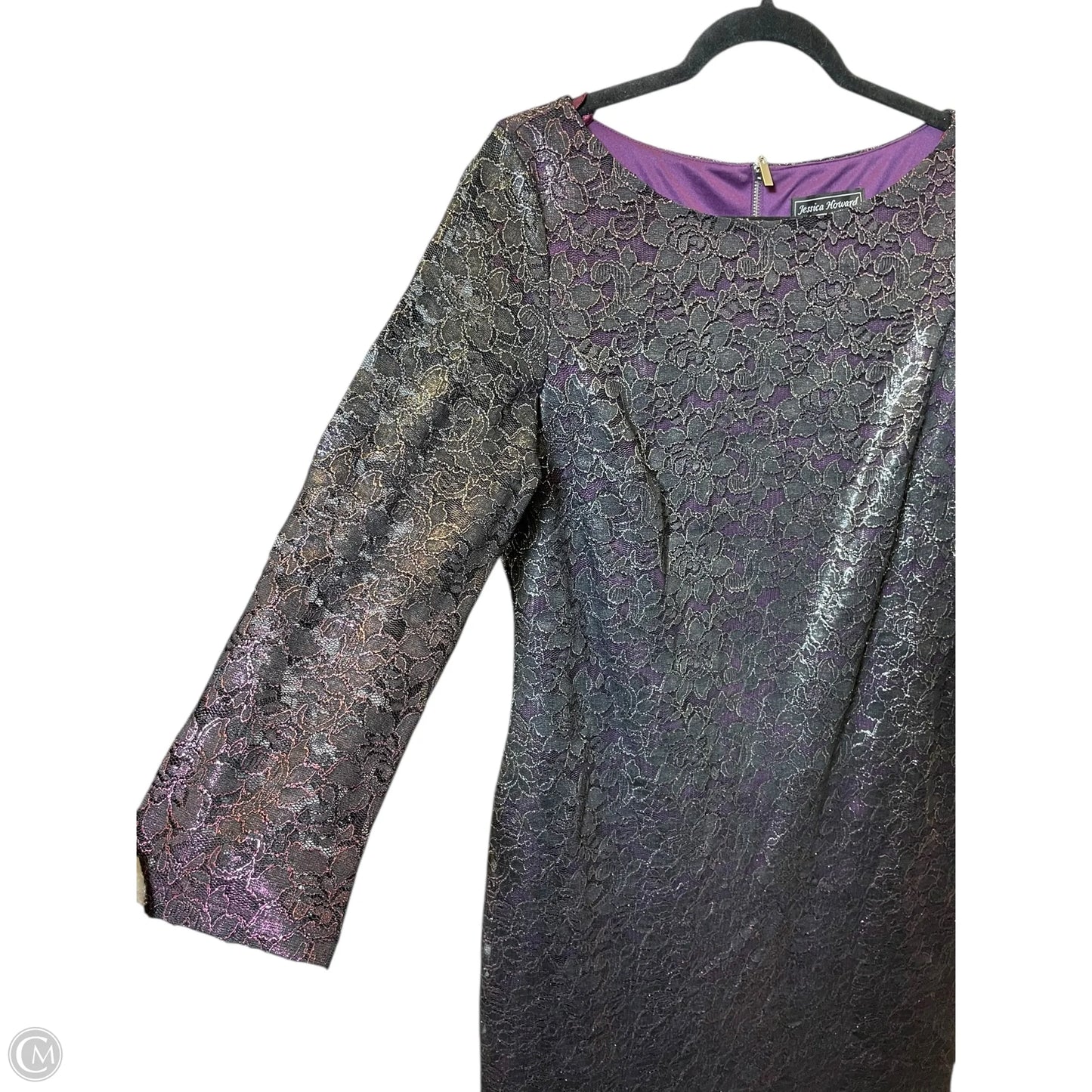 Dress Casual Midi By Jessica Howard In Purple, Size: L