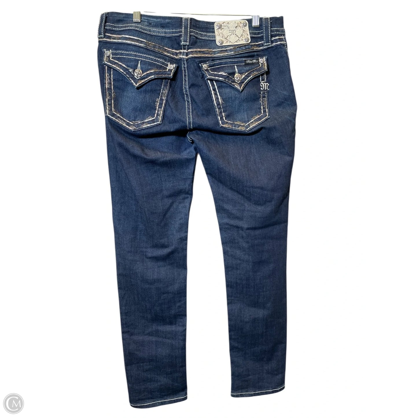 Jeans Flared By Miss Me In Blue Denim, Size: 14