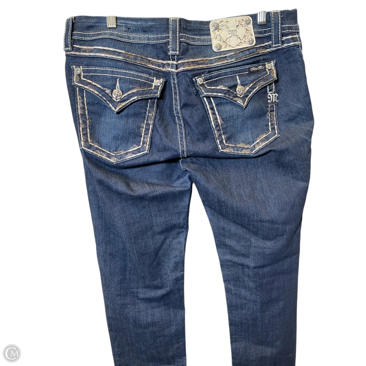 Jeans Flared By Miss Me In Blue Denim, Size: 14