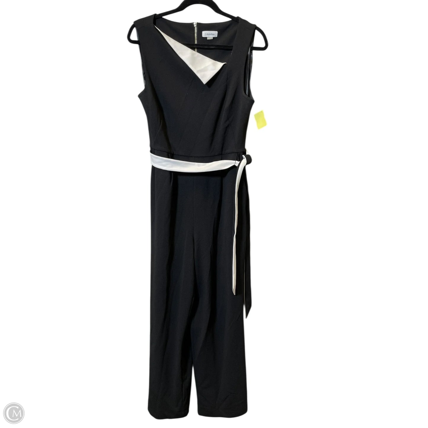 Jumpsuit By Calvin Klein In Black & White, Size: M