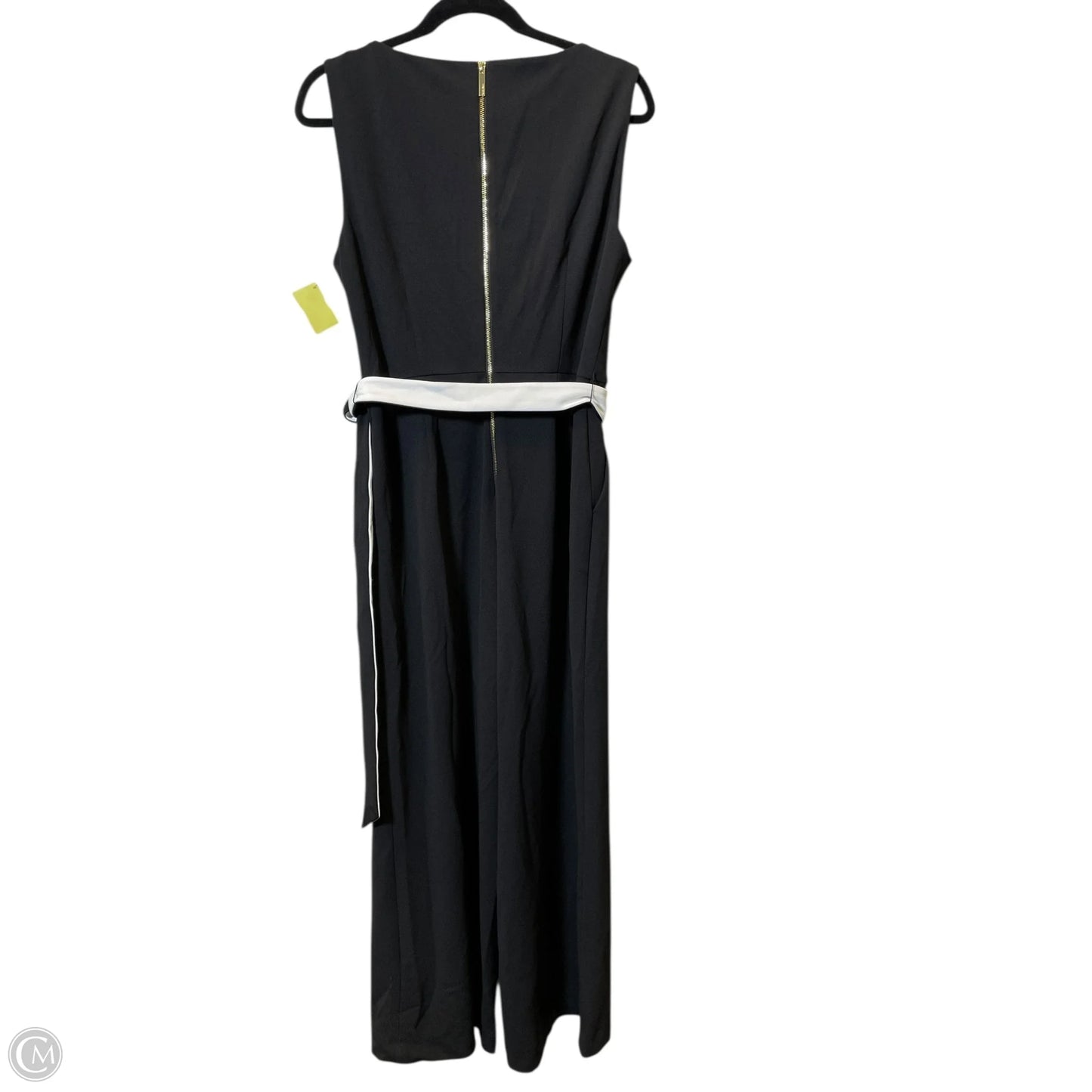 Jumpsuit By Calvin Klein In Black & White, Size: M