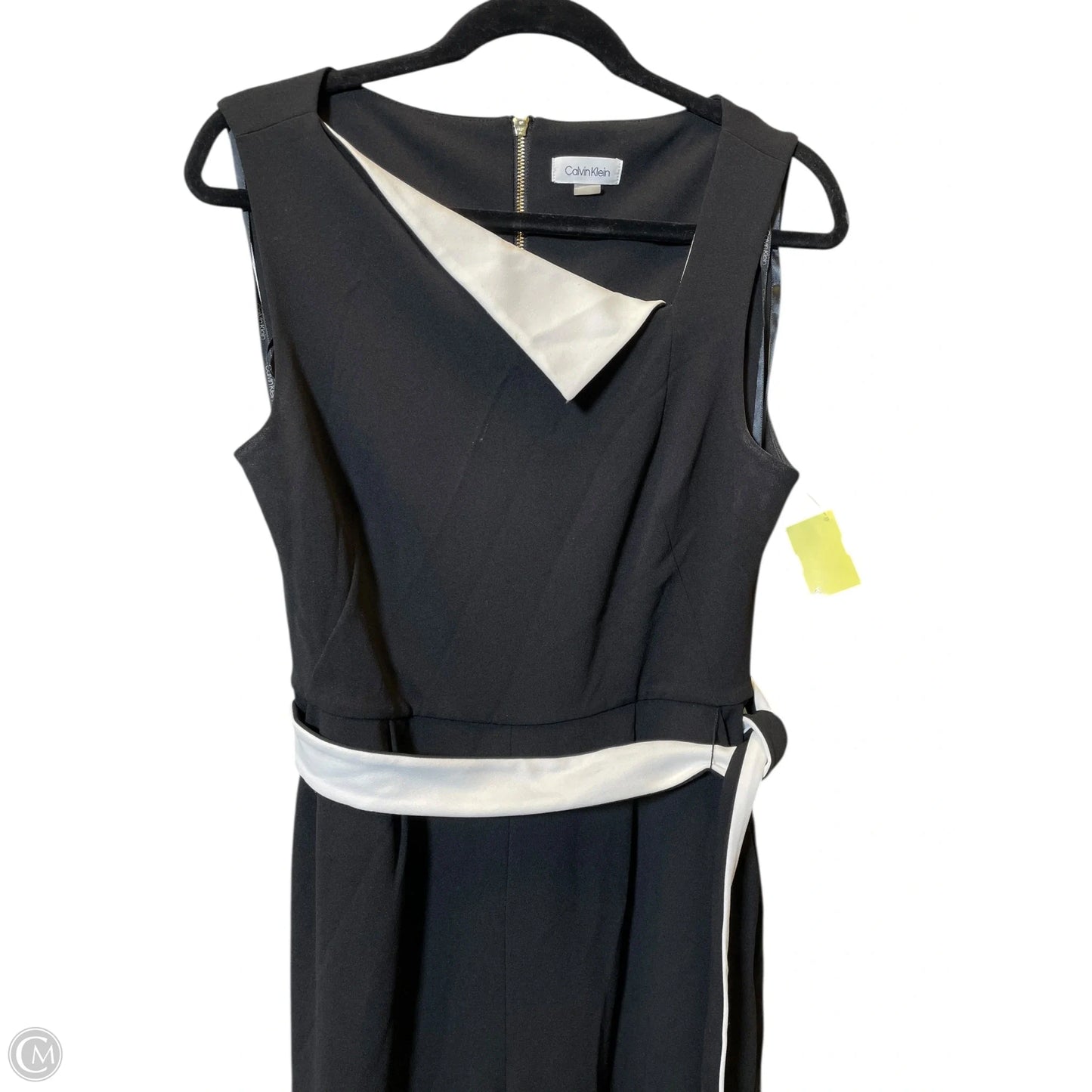 Jumpsuit By Calvin Klein In Black & White, Size: M