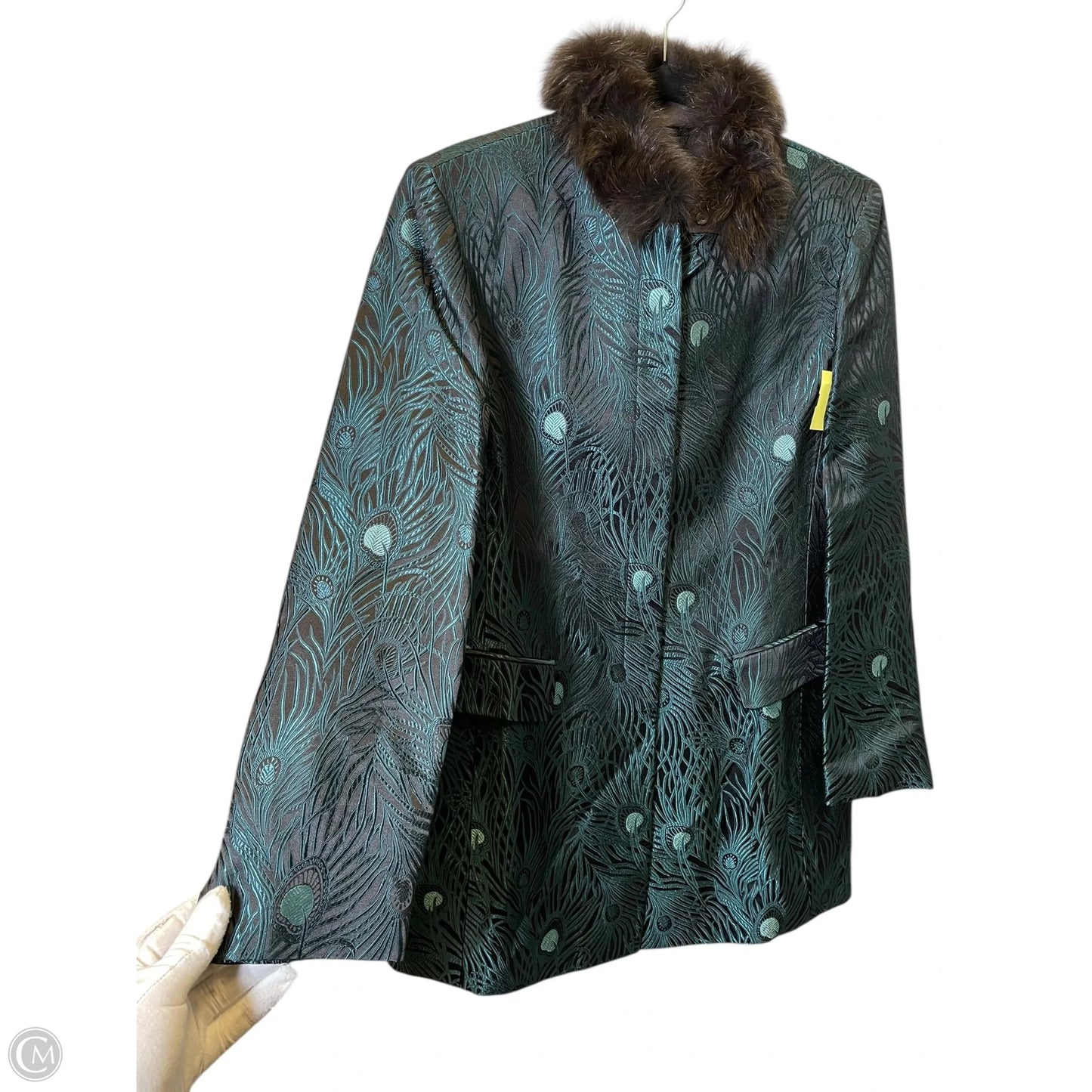 Jacket Other By Dana Buchman In Teal, Size: L
