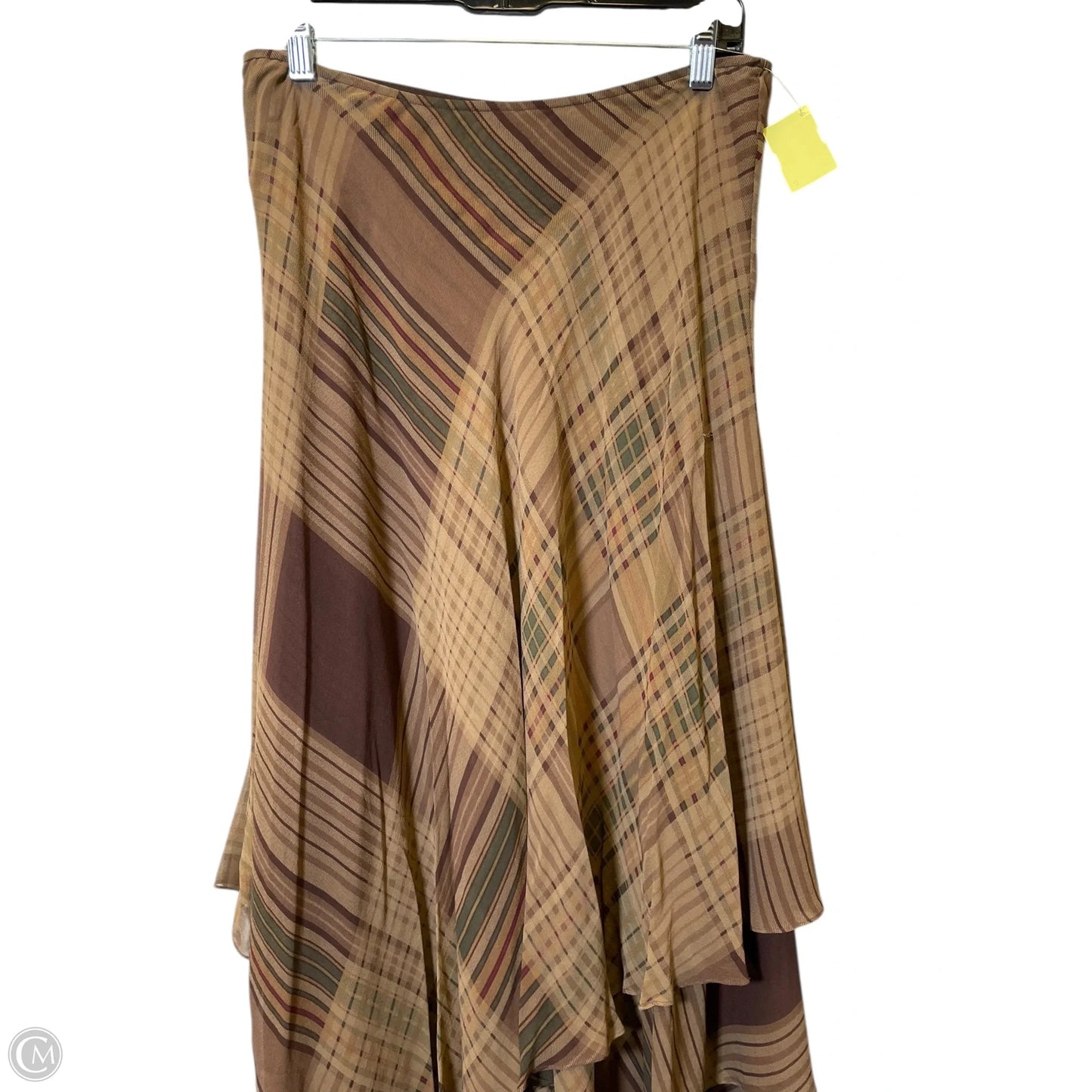 Skirt Maxi By Lauren By Ralph Lauren In Plaid Pattern, Size: M