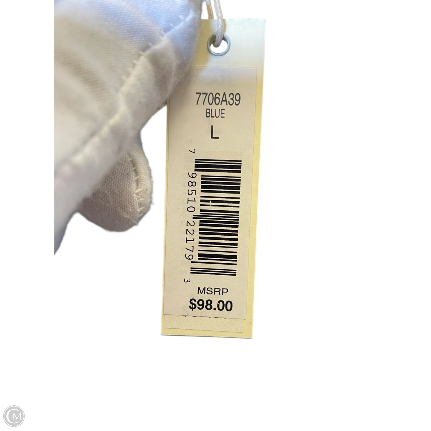 Blouse Long Sleeve By Max Studio In Navy, Size: L