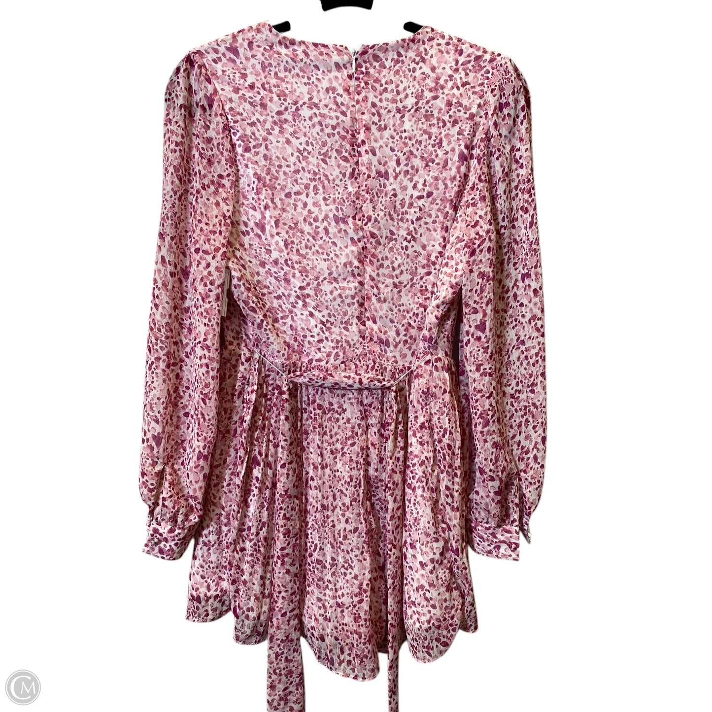 Romper By Express In Pink & White, Size: S