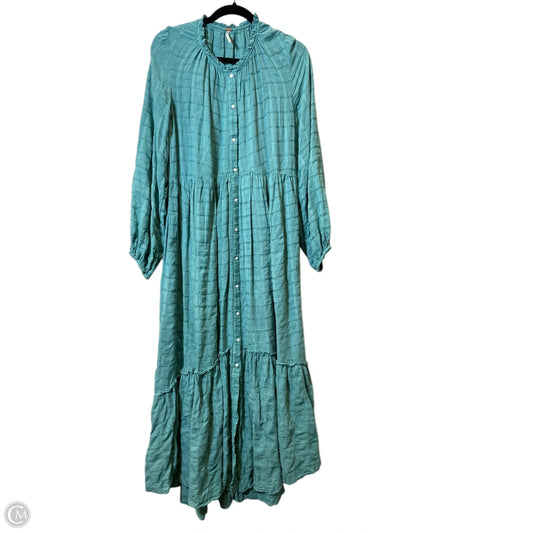 Dress Casual Maxi By Free People In Teal, Size: M