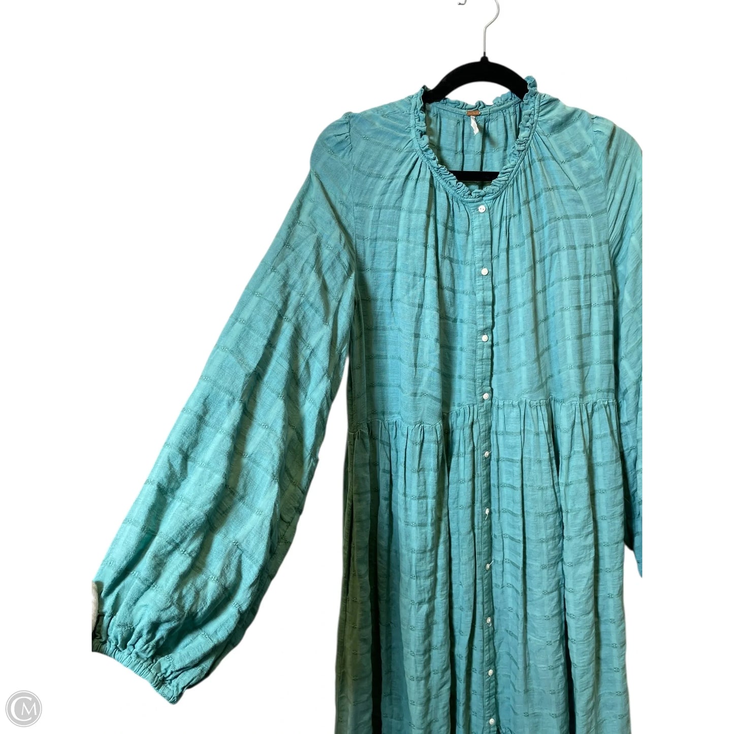 Dress Casual Maxi By Free People In Teal, Size: M