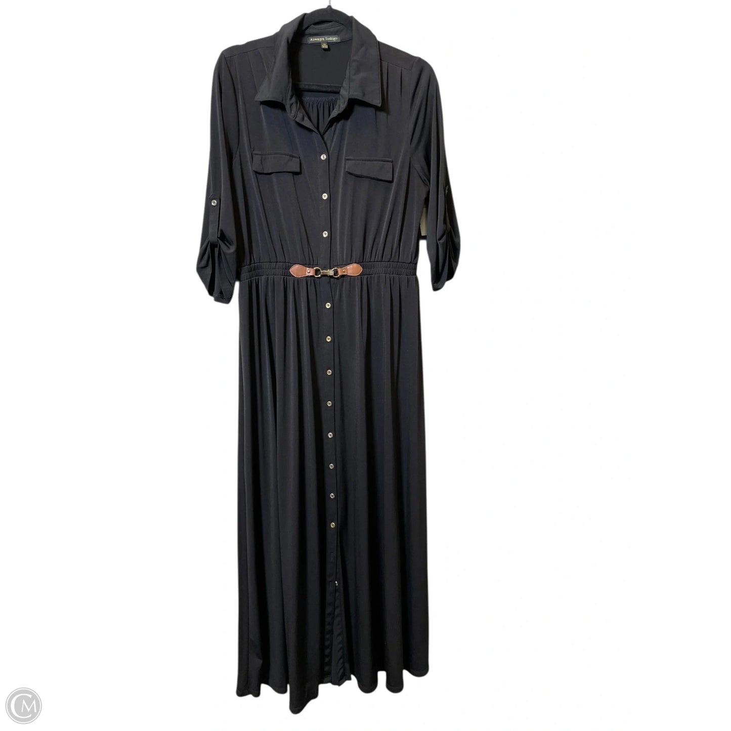 Dress Casual Maxi By Always Indigo In Black, Size: 1x