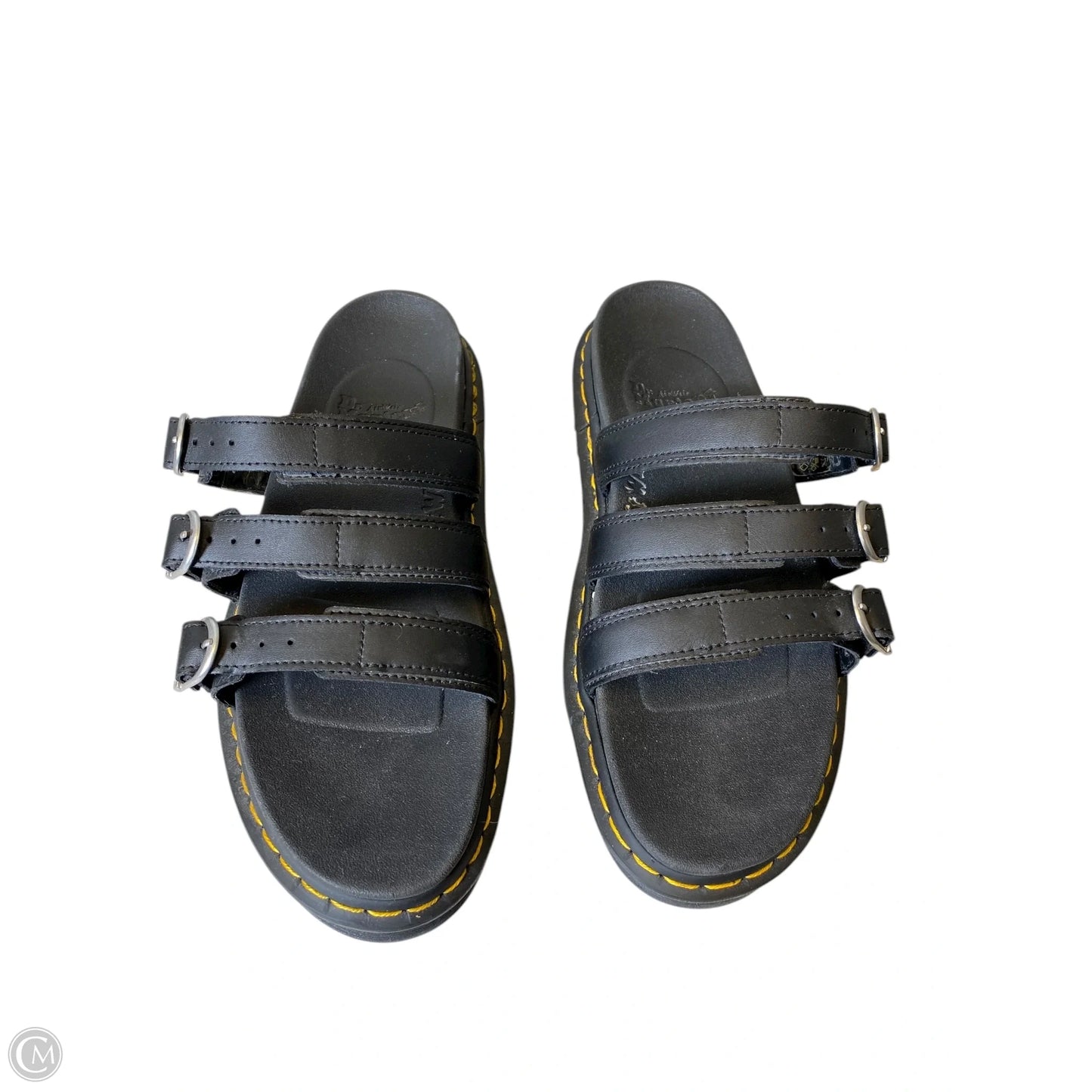 Sandals Heels Platform By Dr Martens In Black, Size: 11