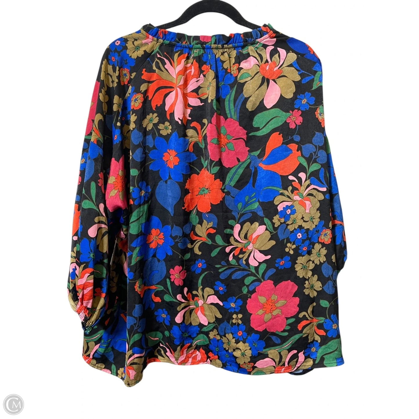 Top 3/4 Sleeve By Entro In Multi-colored, Size: L