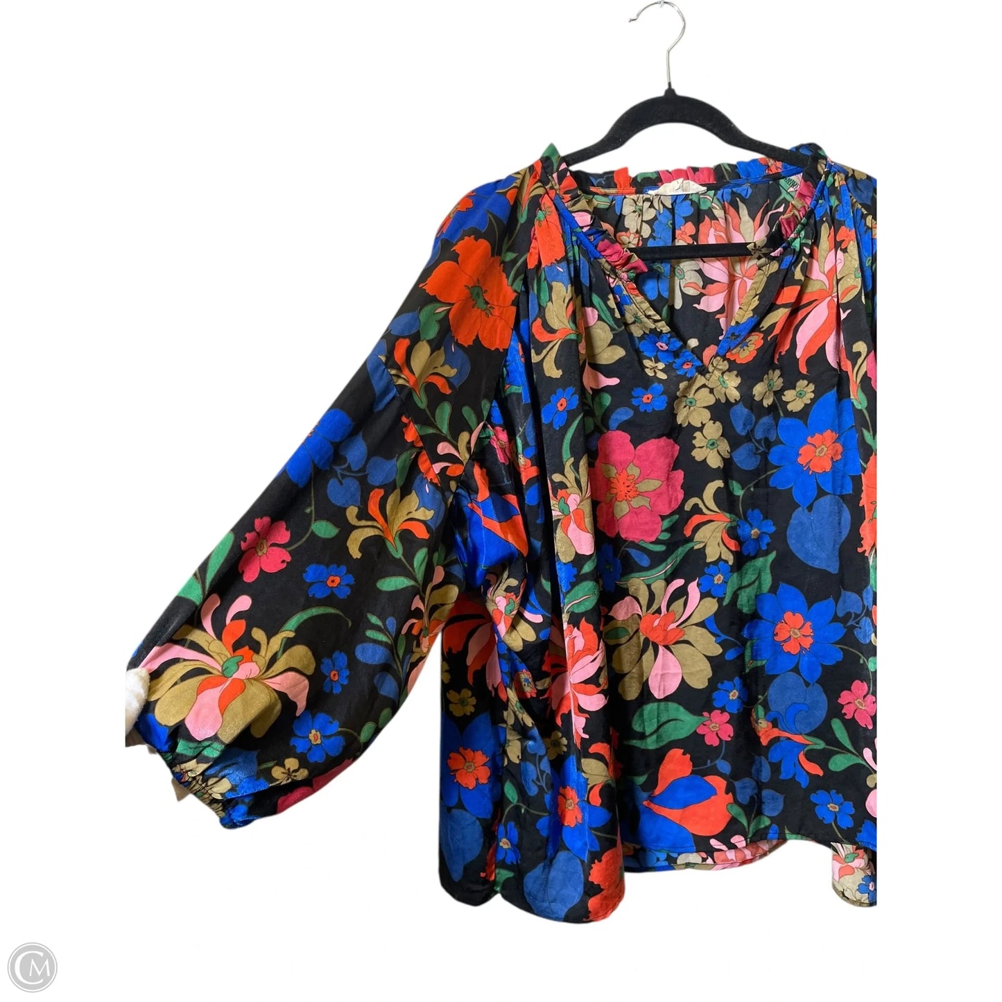 Top 3/4 Sleeve By Entro In Multi-colored, Size: L